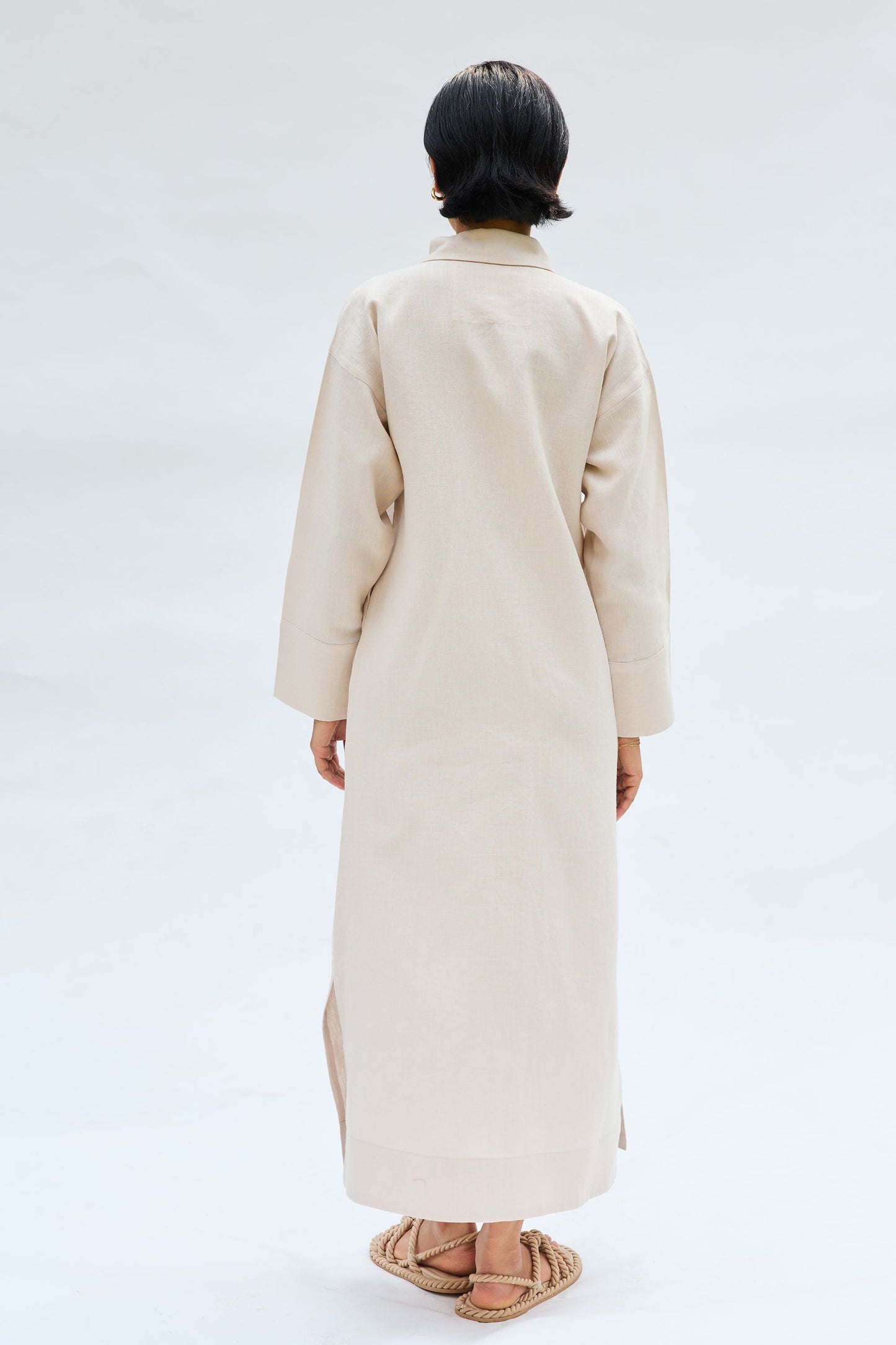 Breezy Tide Linen Kurta