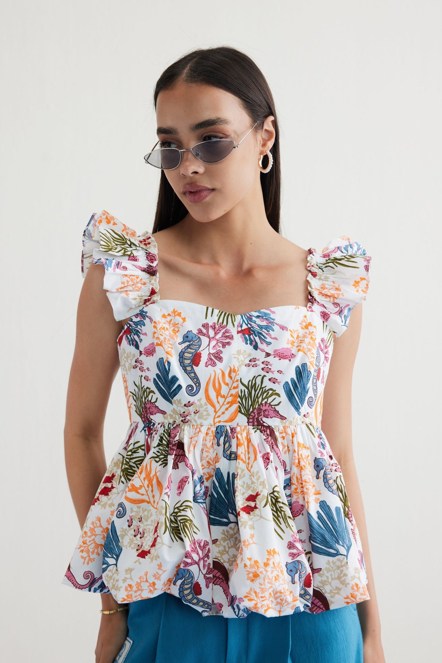 Coral Life Organic Cotton Blouse