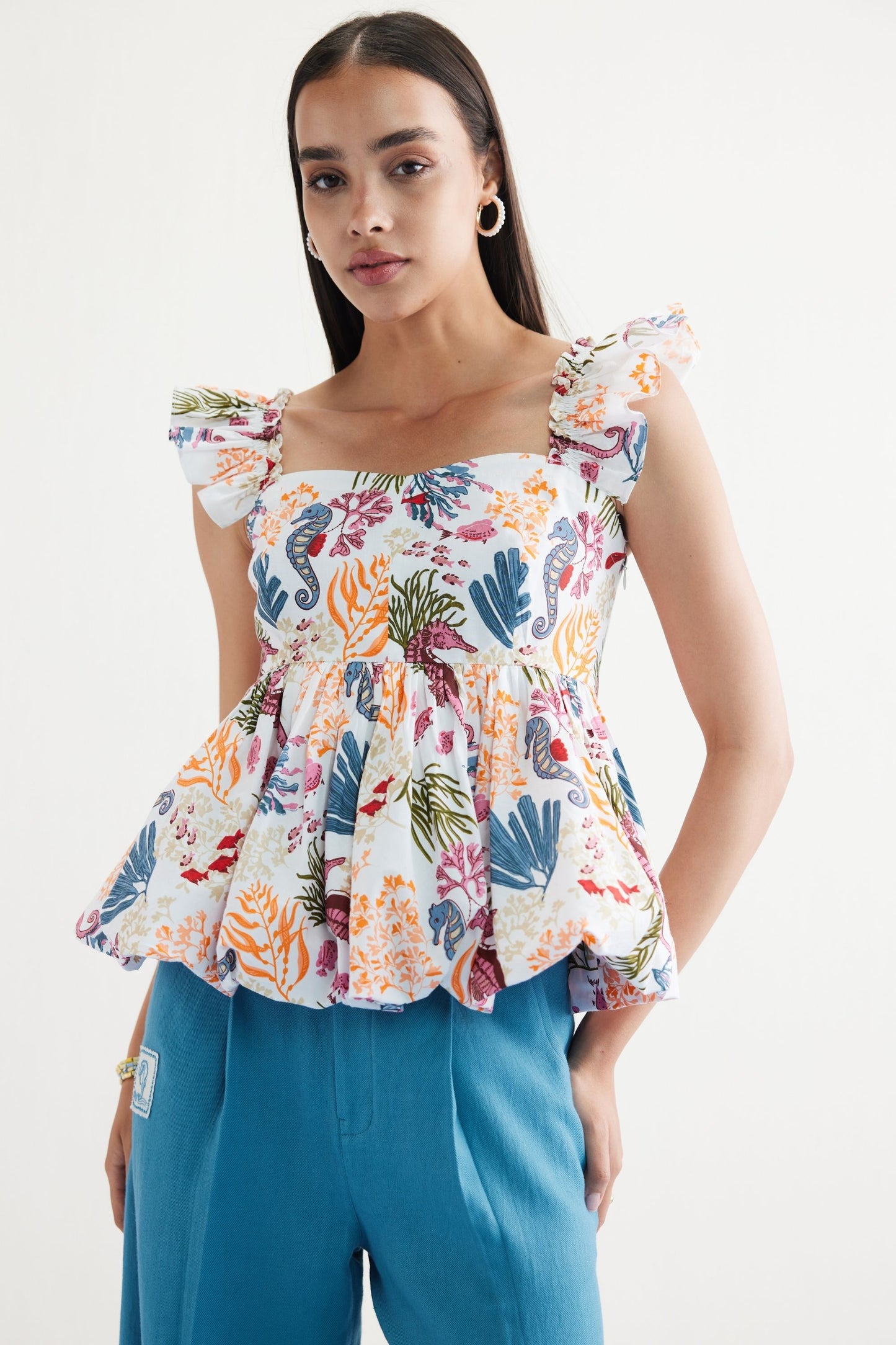 Coral Life Organic Cotton Blouse