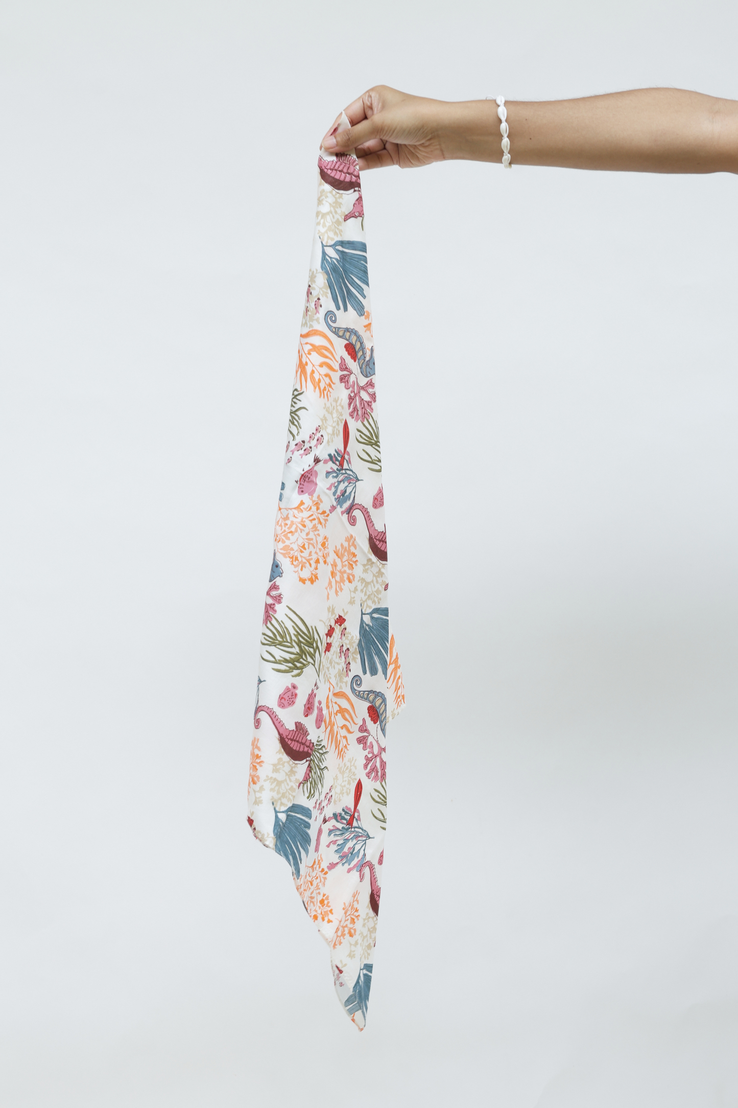 Coral Life Upcycled Hair Scarf