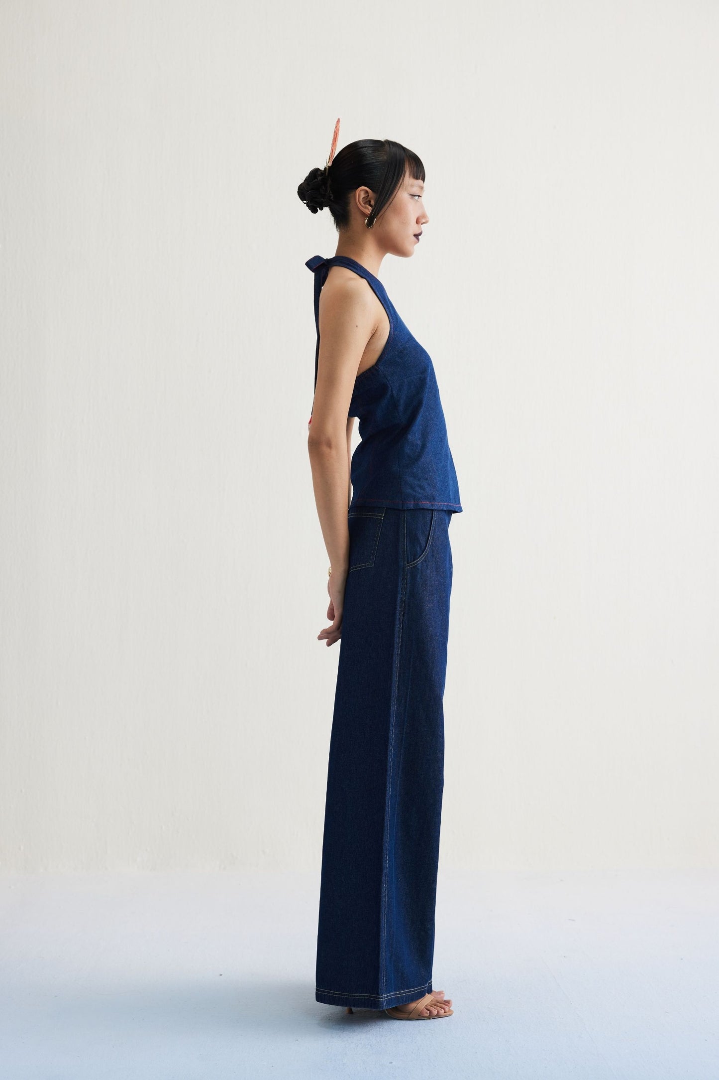 Deepwater Denim Halter Top