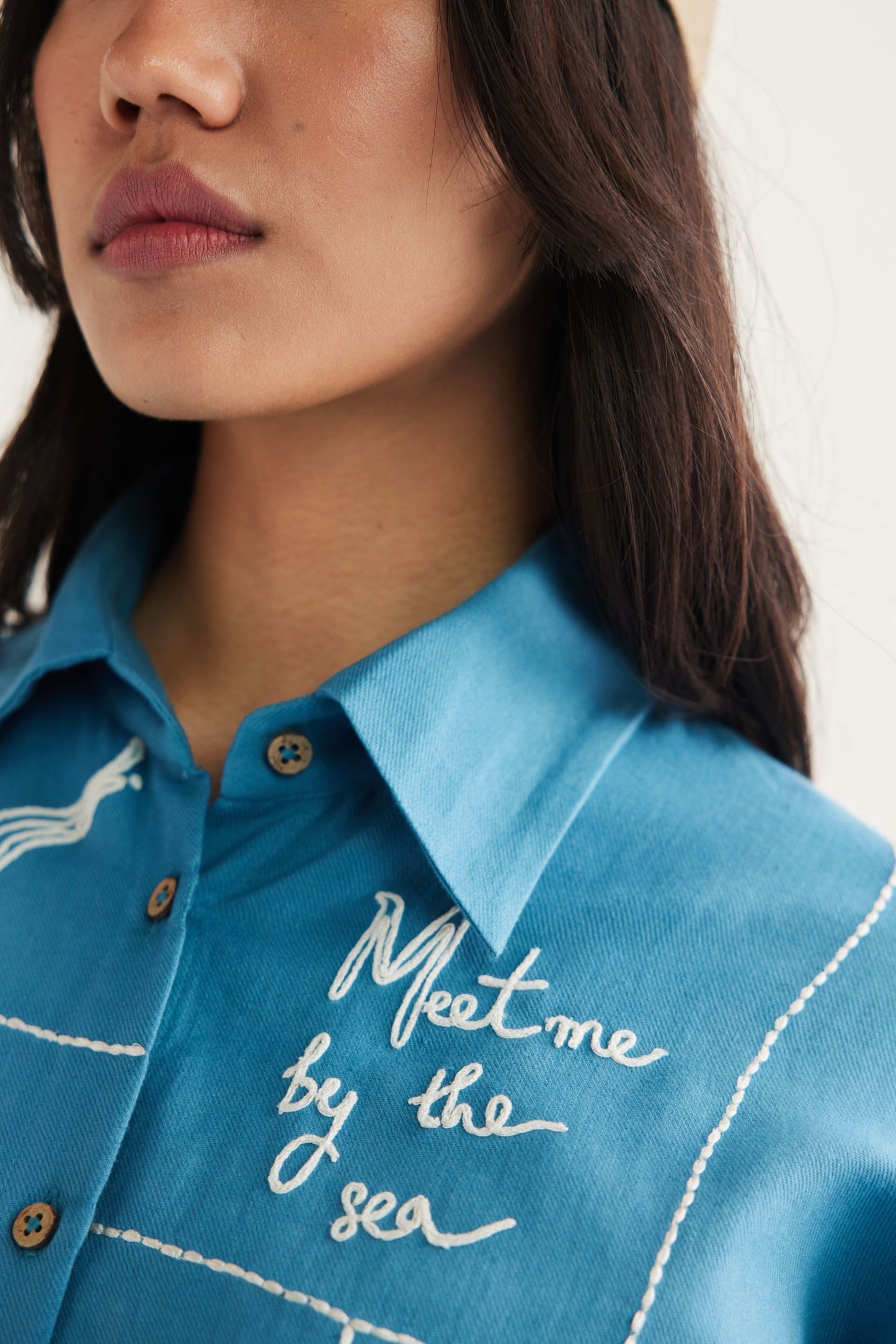 Meet Me By The Sea Handwoven Twill Shirt