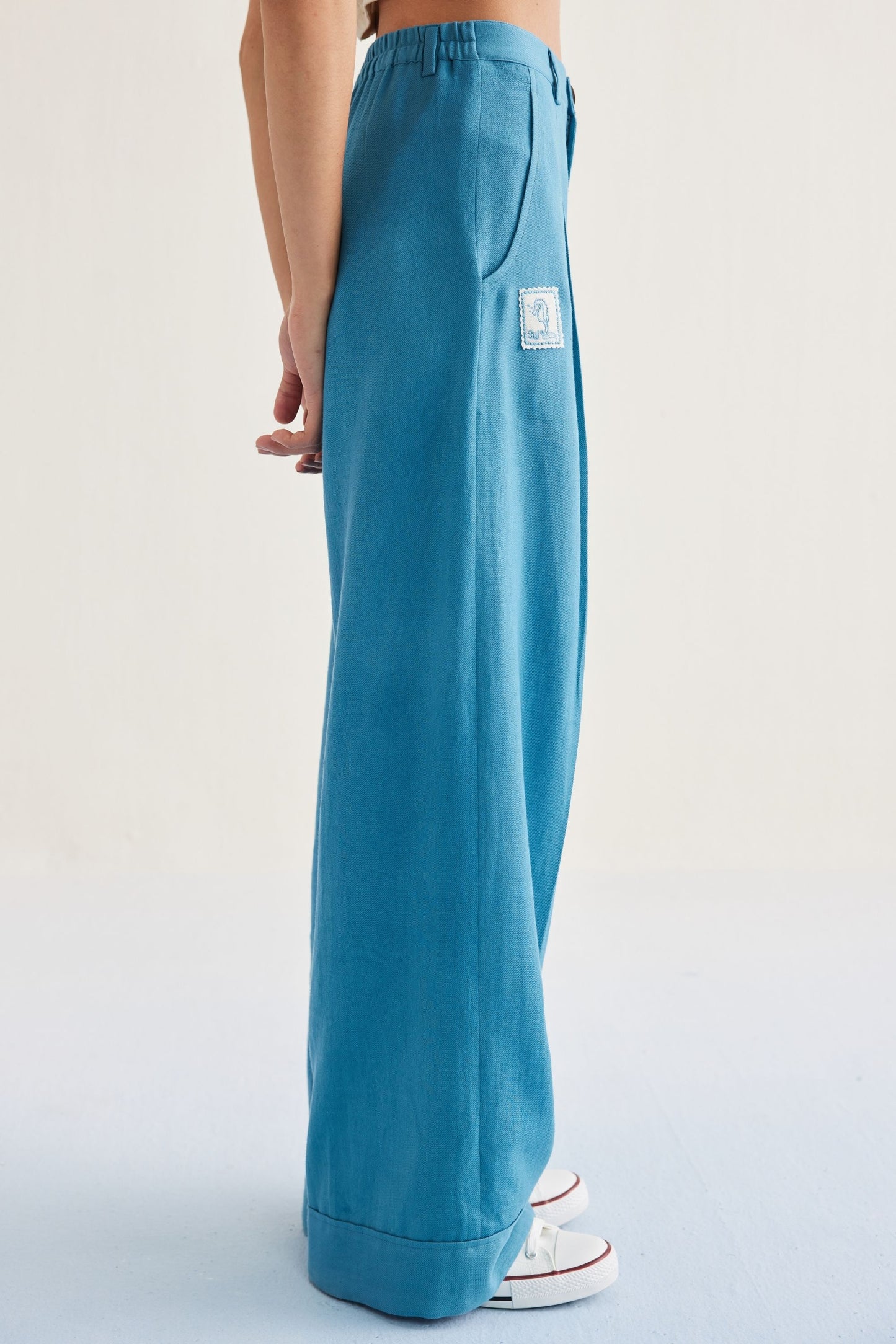 Meet Me By The Sea Handwoven Twill Trousers