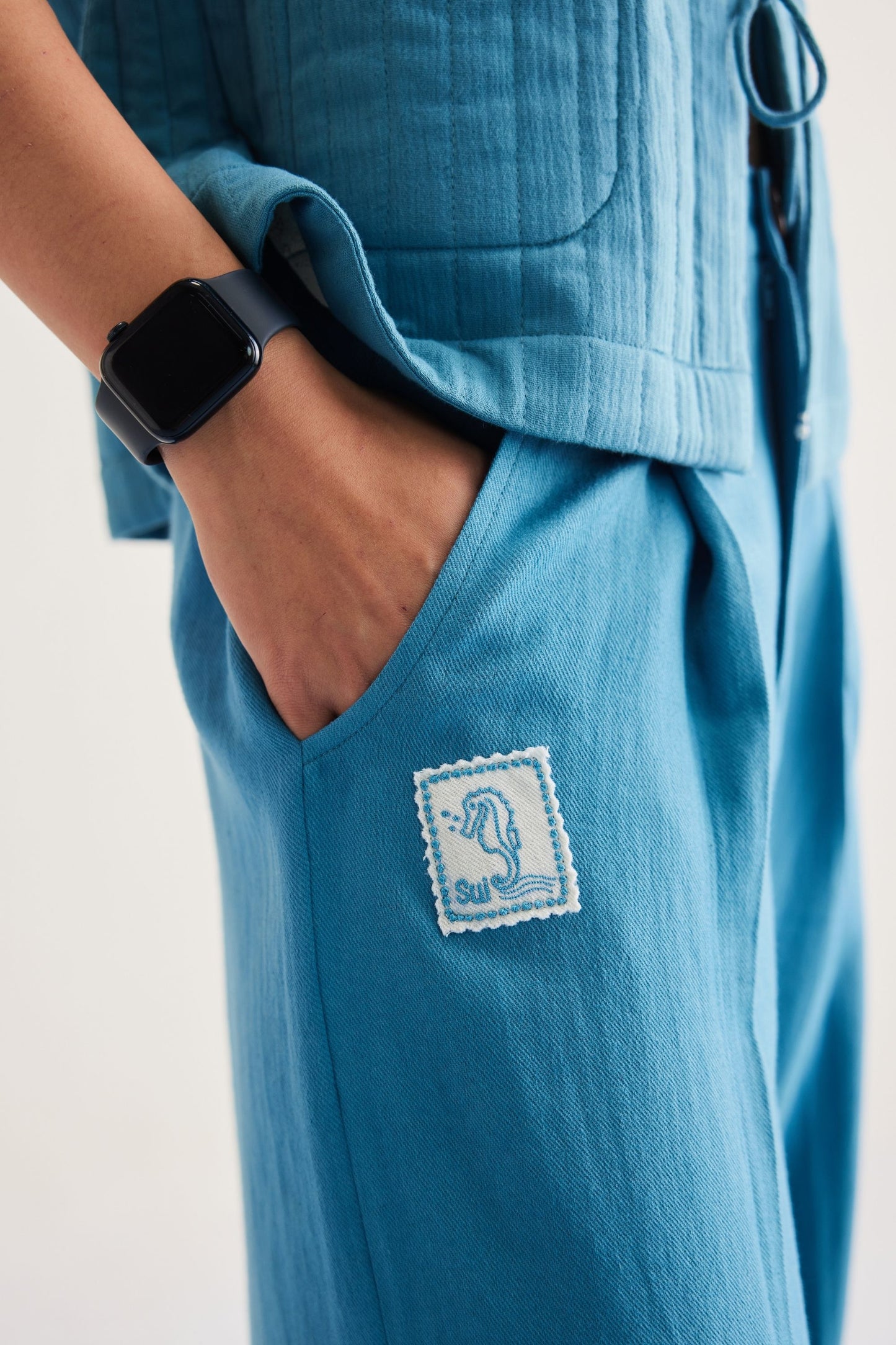 Meet Me By The Sea Handwoven Twill Trousers