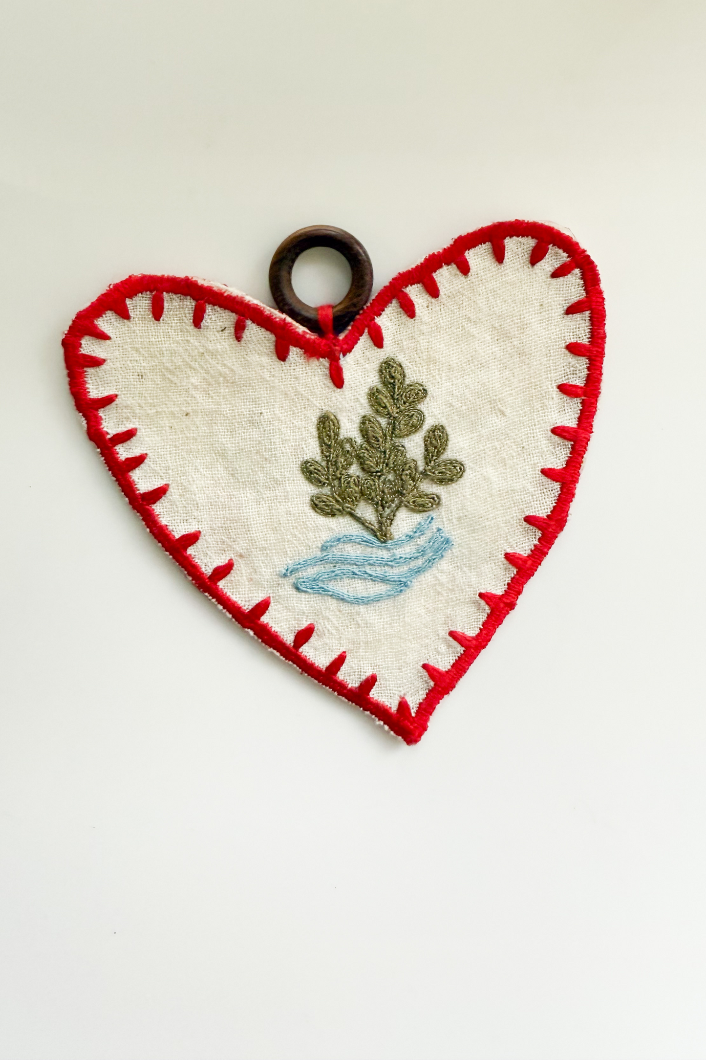 Meet Me By The Sea Upcycled Keyring Charm