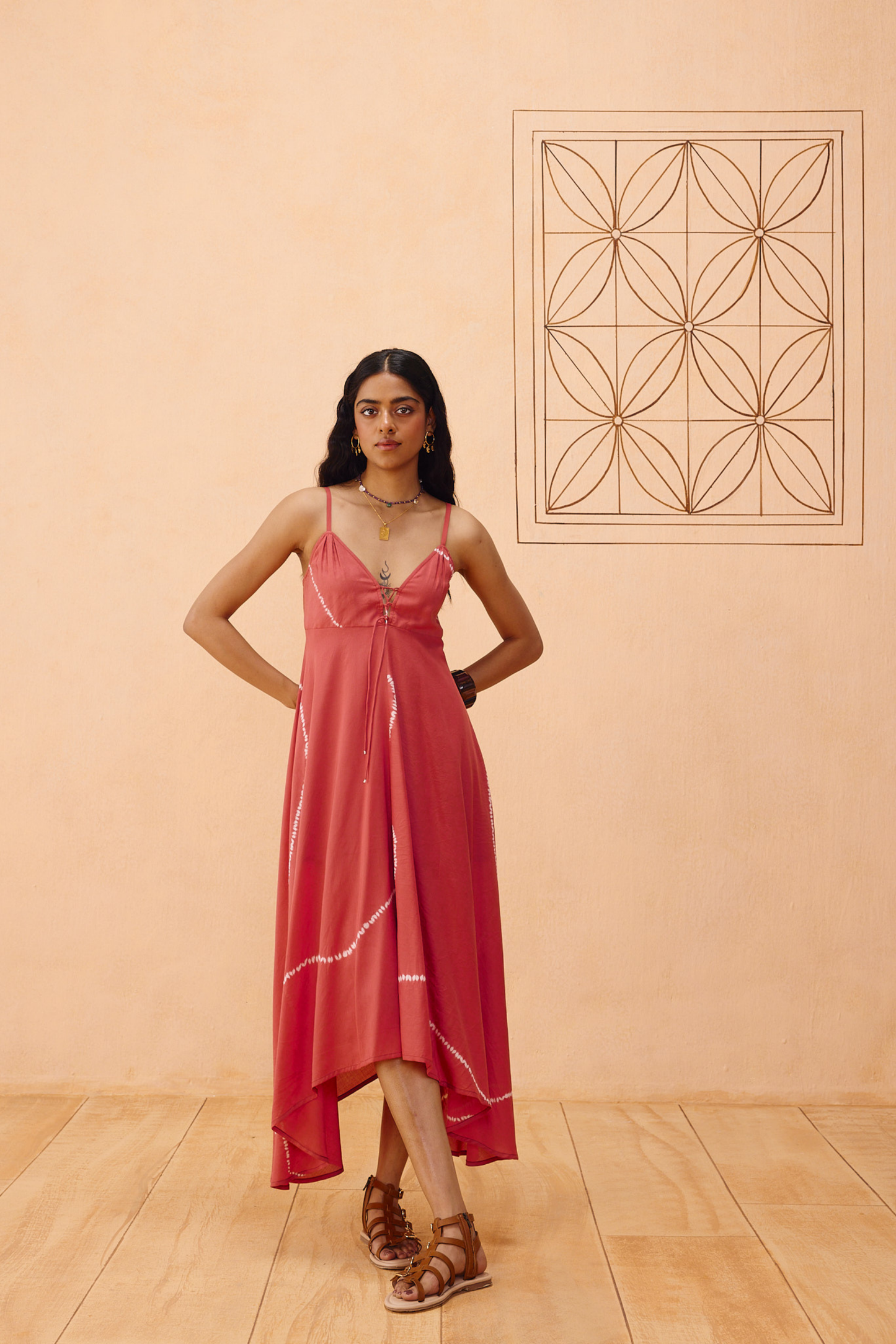 Rosy Sea Lyocell Dress