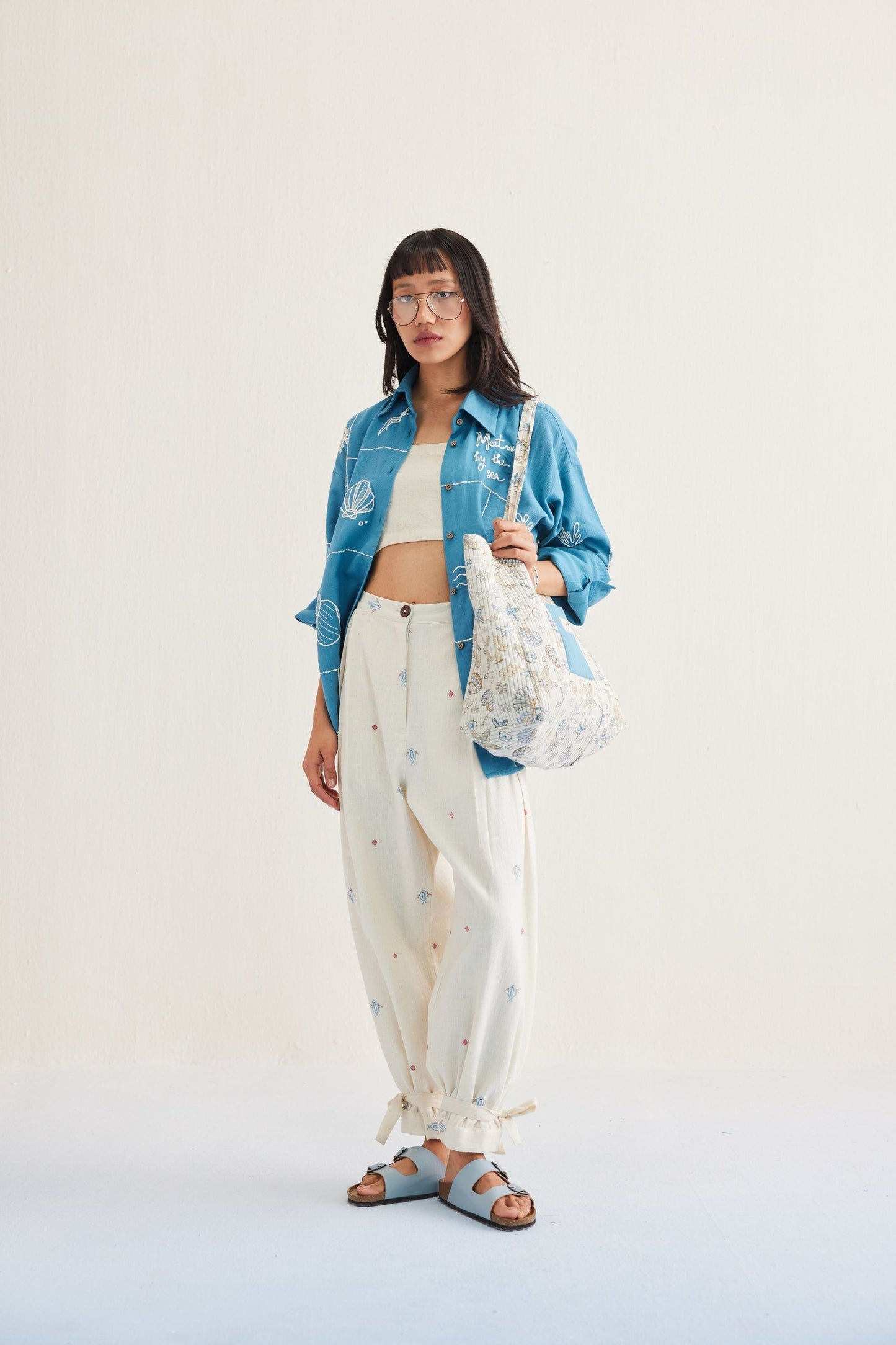 Swim Free Handwoven Kala Cotton Trousers