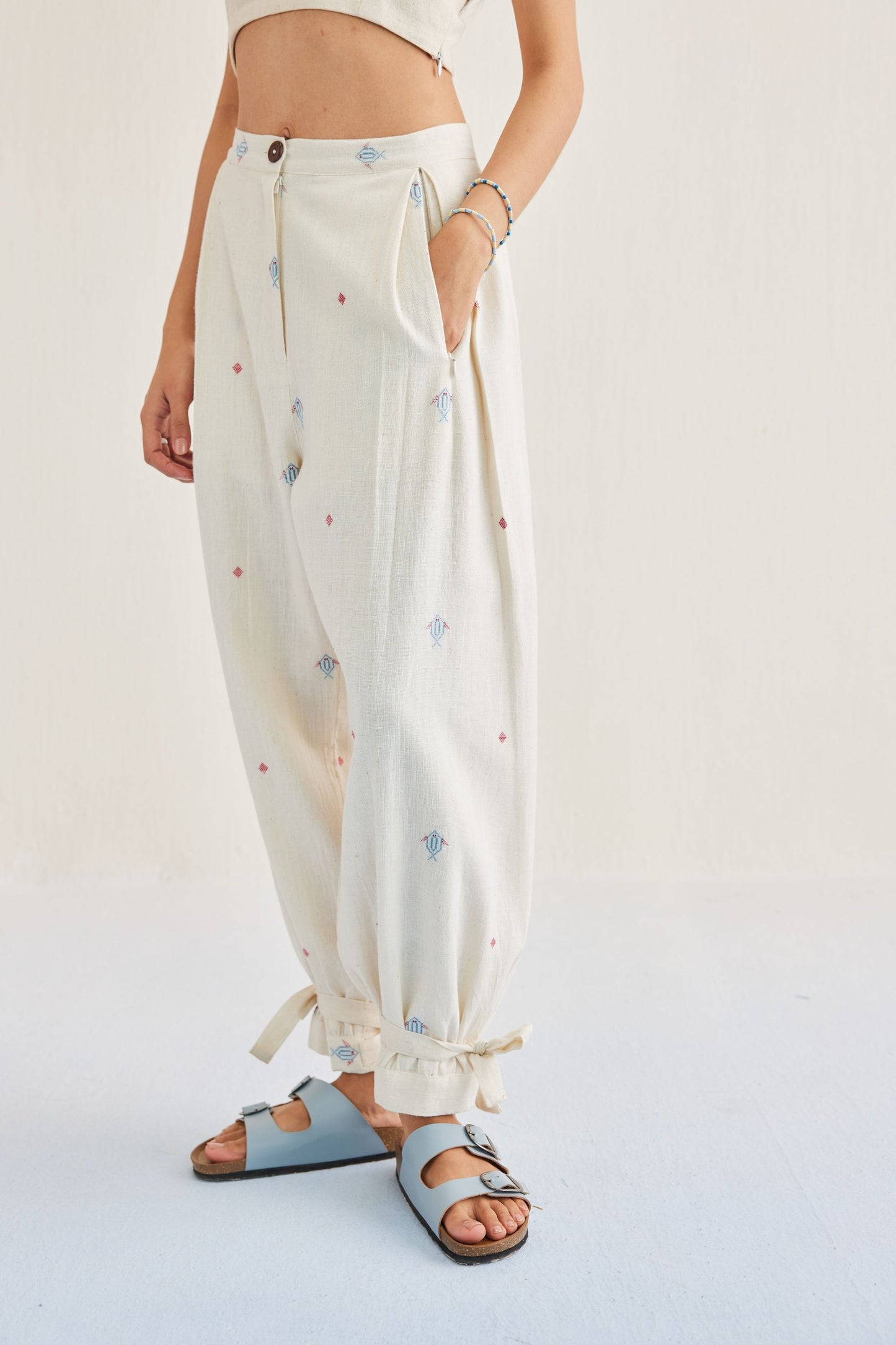 Swim Free Handwoven Kala Cotton Trousers