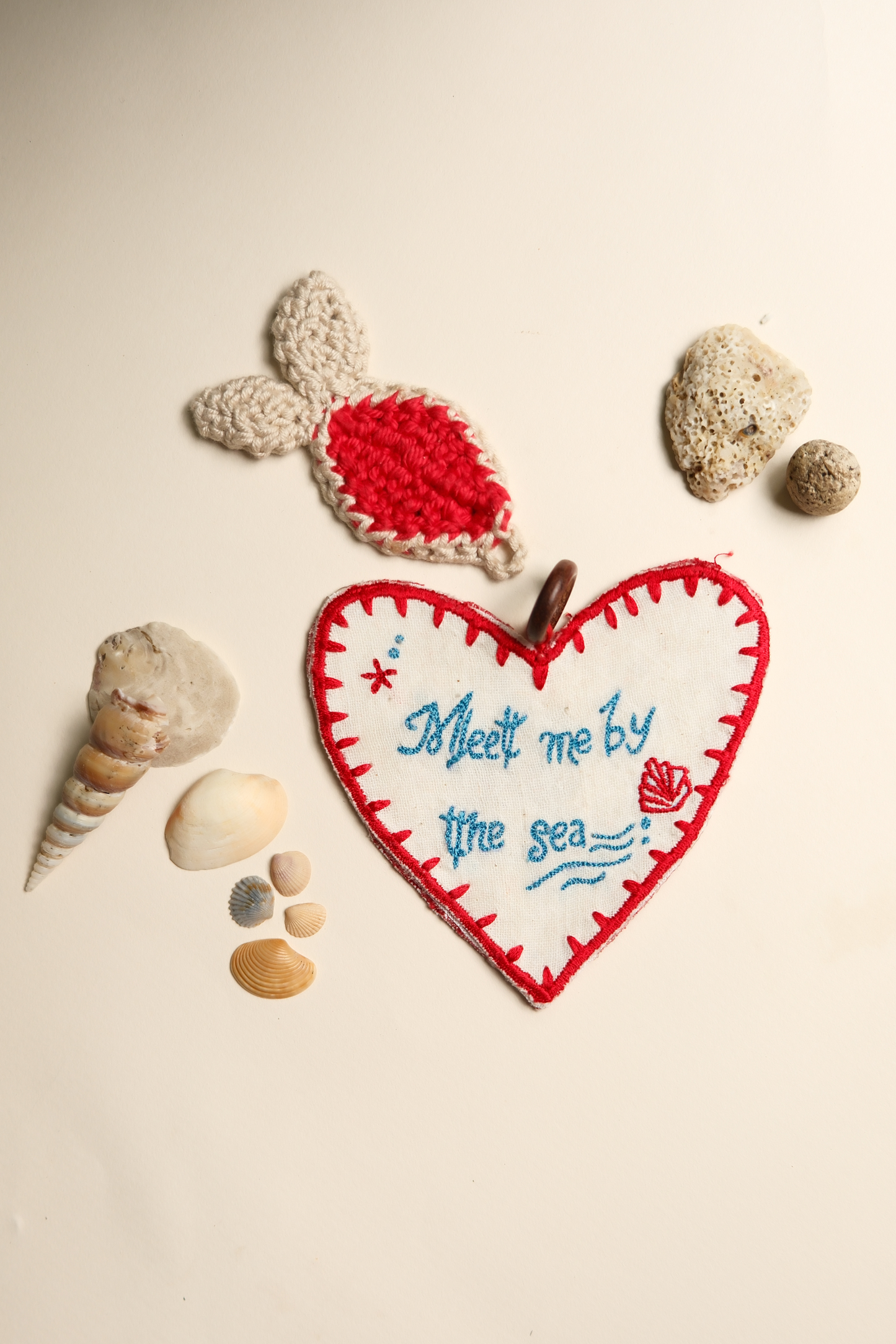The Fish Upcycled Crochet Charm
