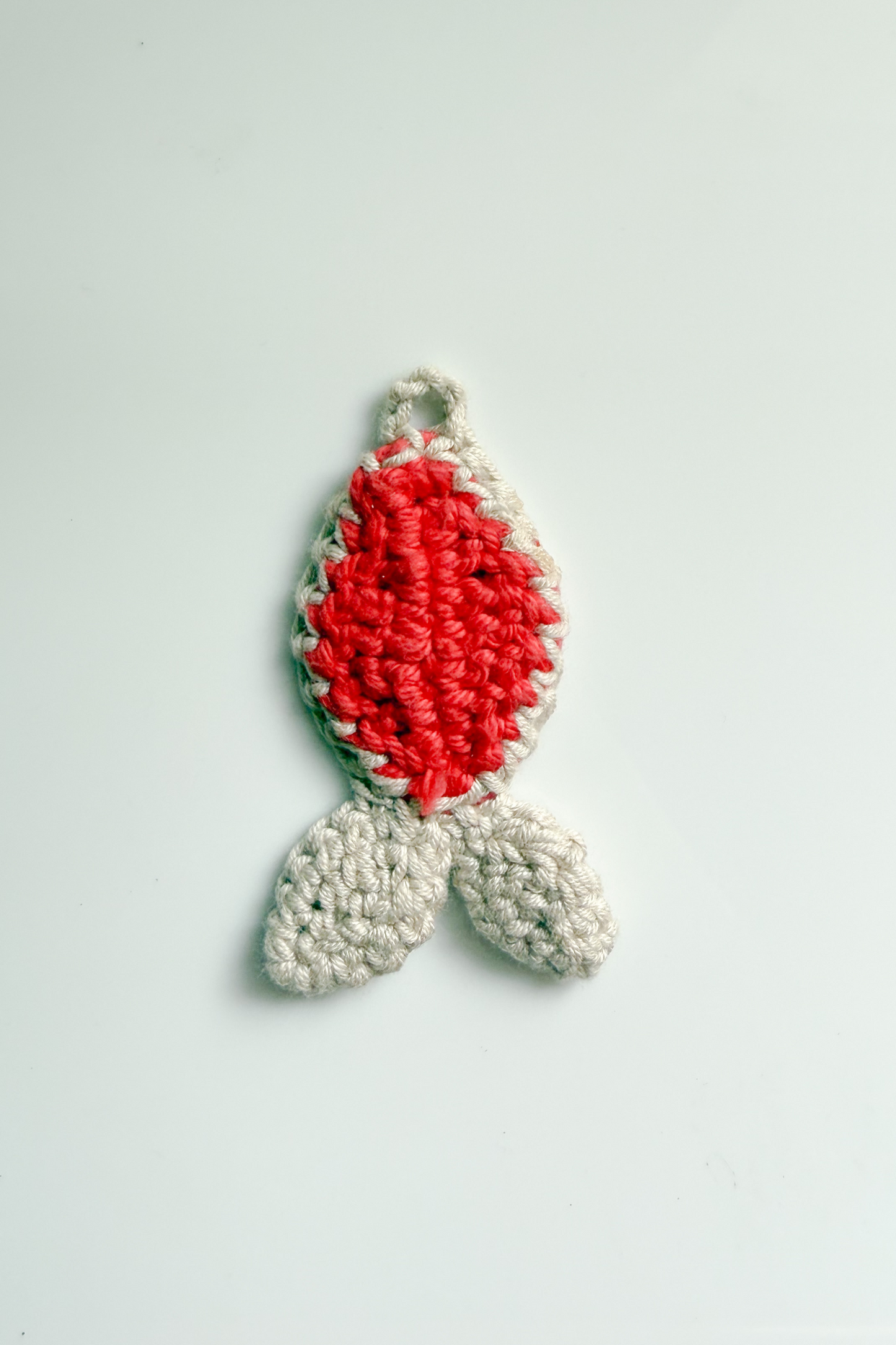 The Fish Upcycled Crochet Charm