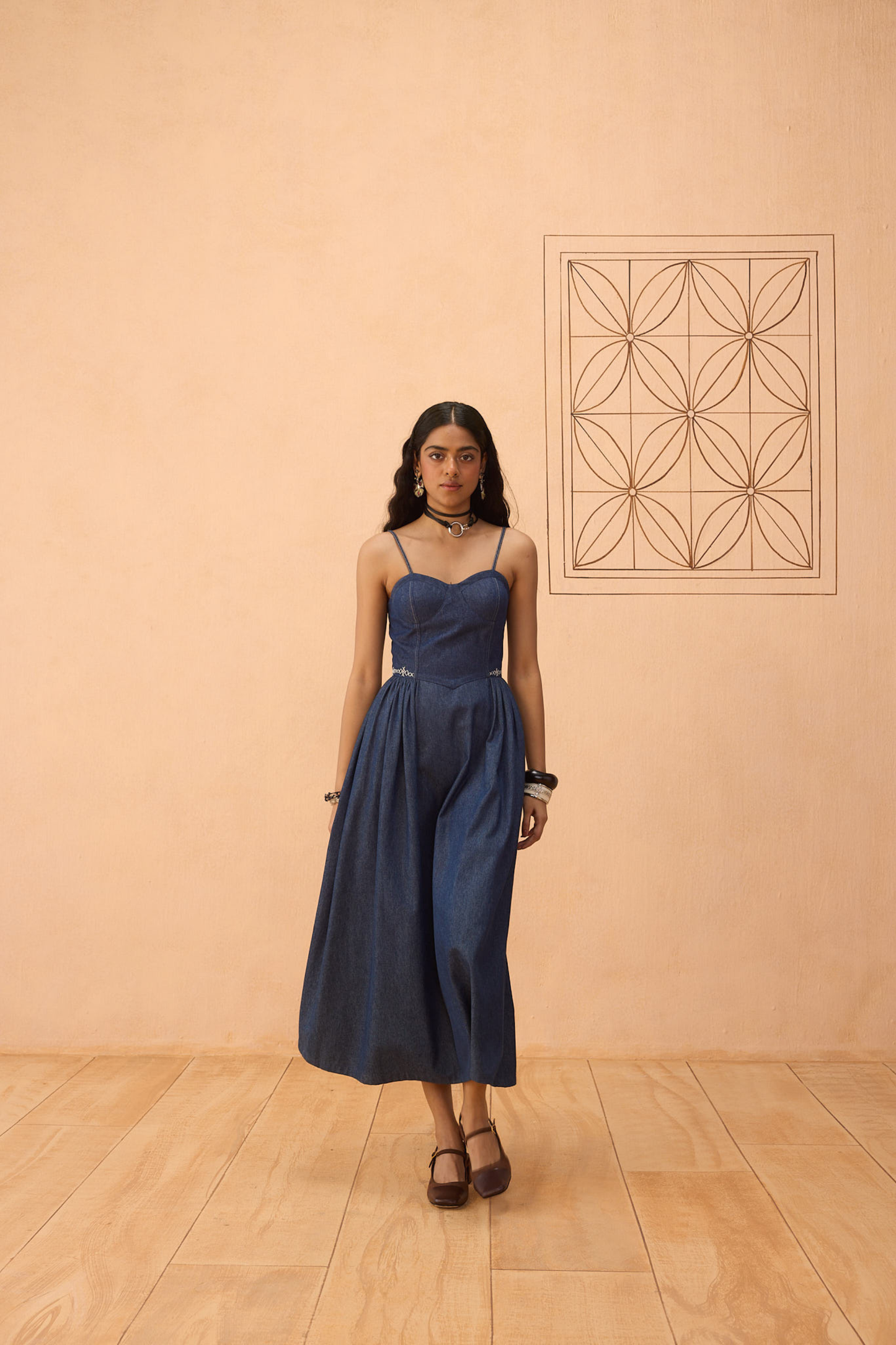 The Jaali Susainable Denim Dress