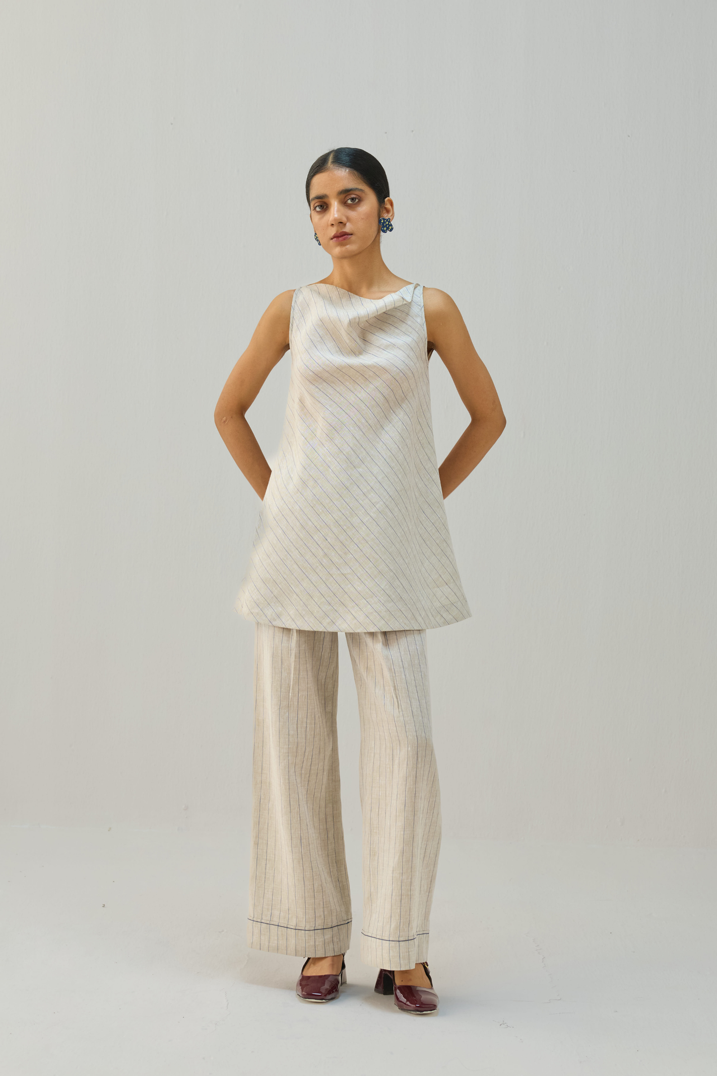 The Ripple Linen Top