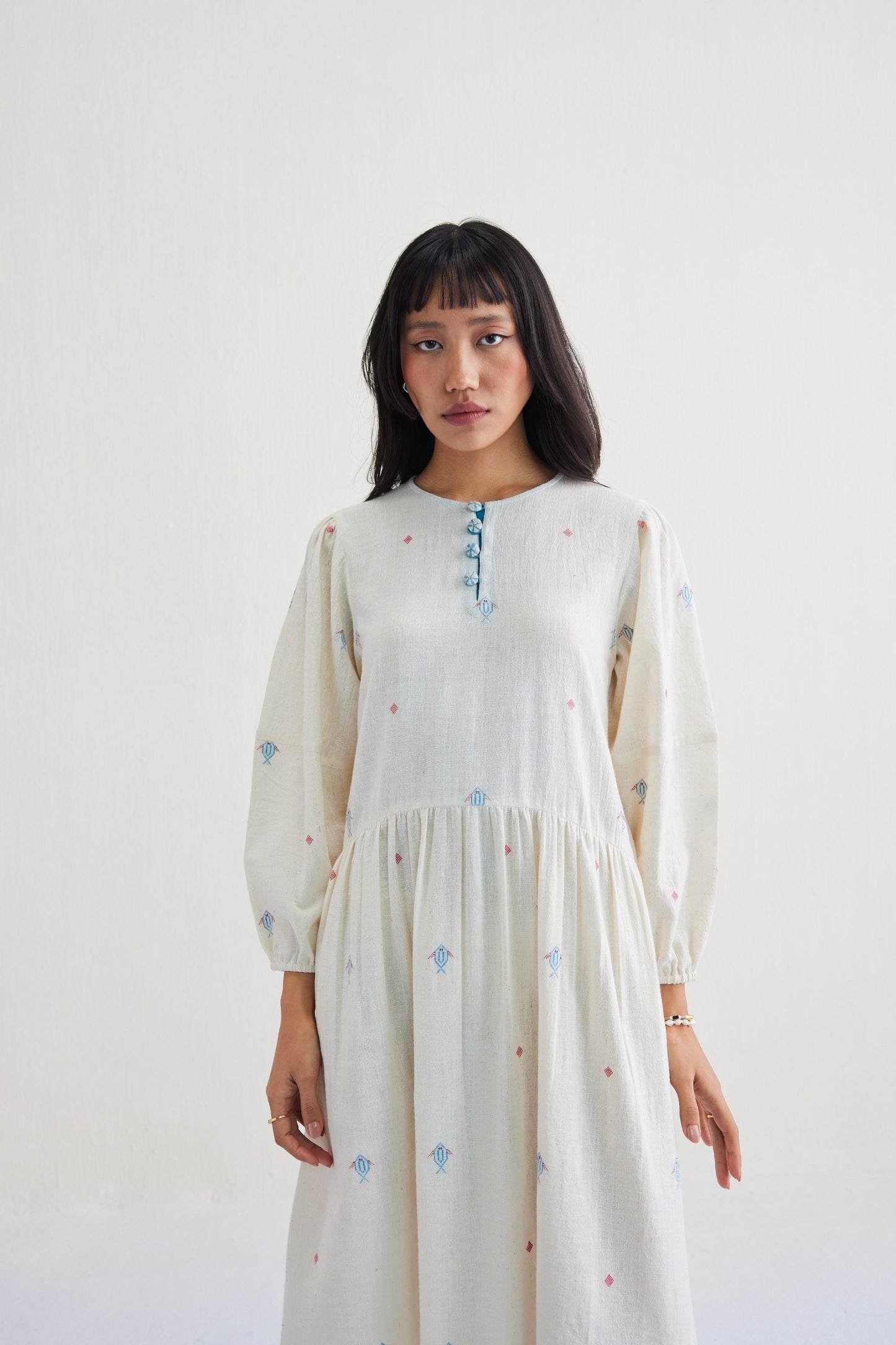 The Shoal Handwoven Kala Cotton Maxi Dress