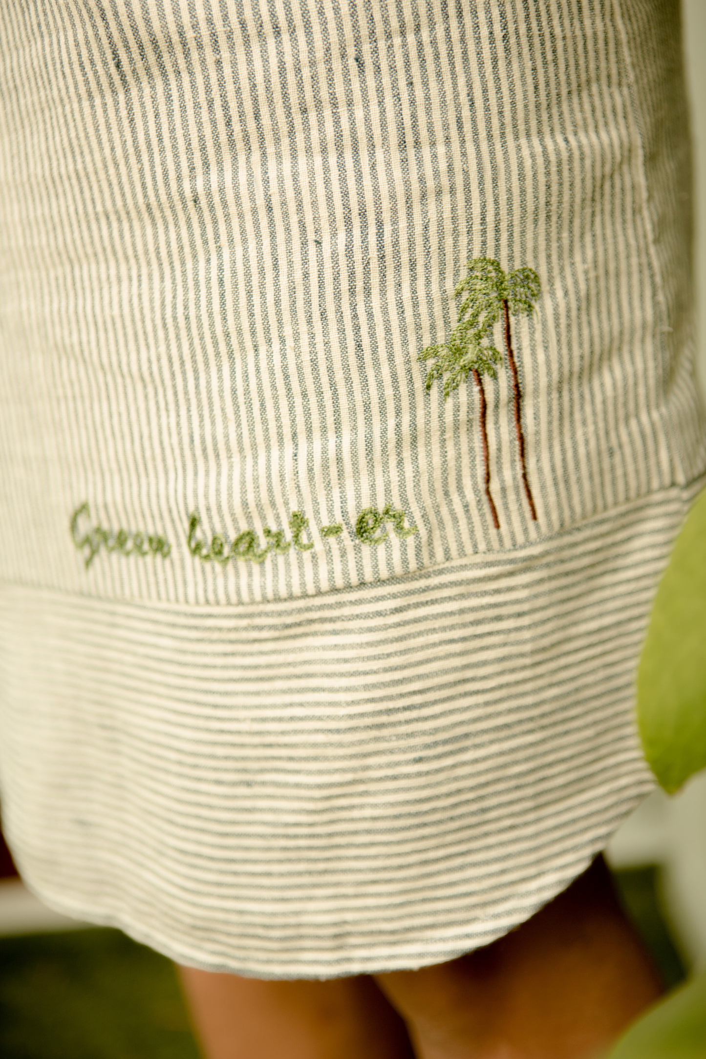 Sui | BE-LEAF ME embroidered handwoven organic cotton casual skirt from Basic-ally Sui 2.0 Collection 2019