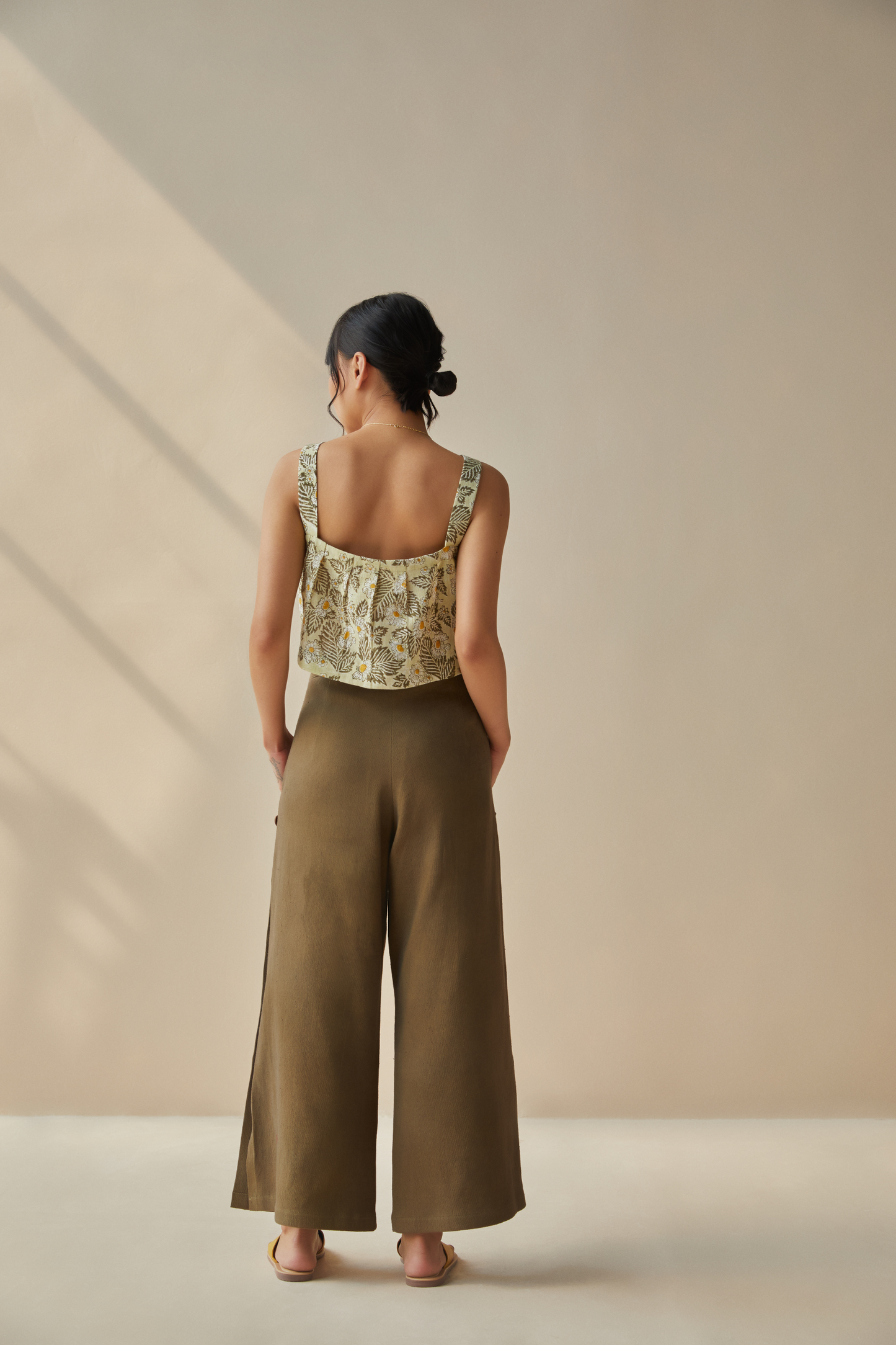 Daisy Moon handwoven organic cotton crop top