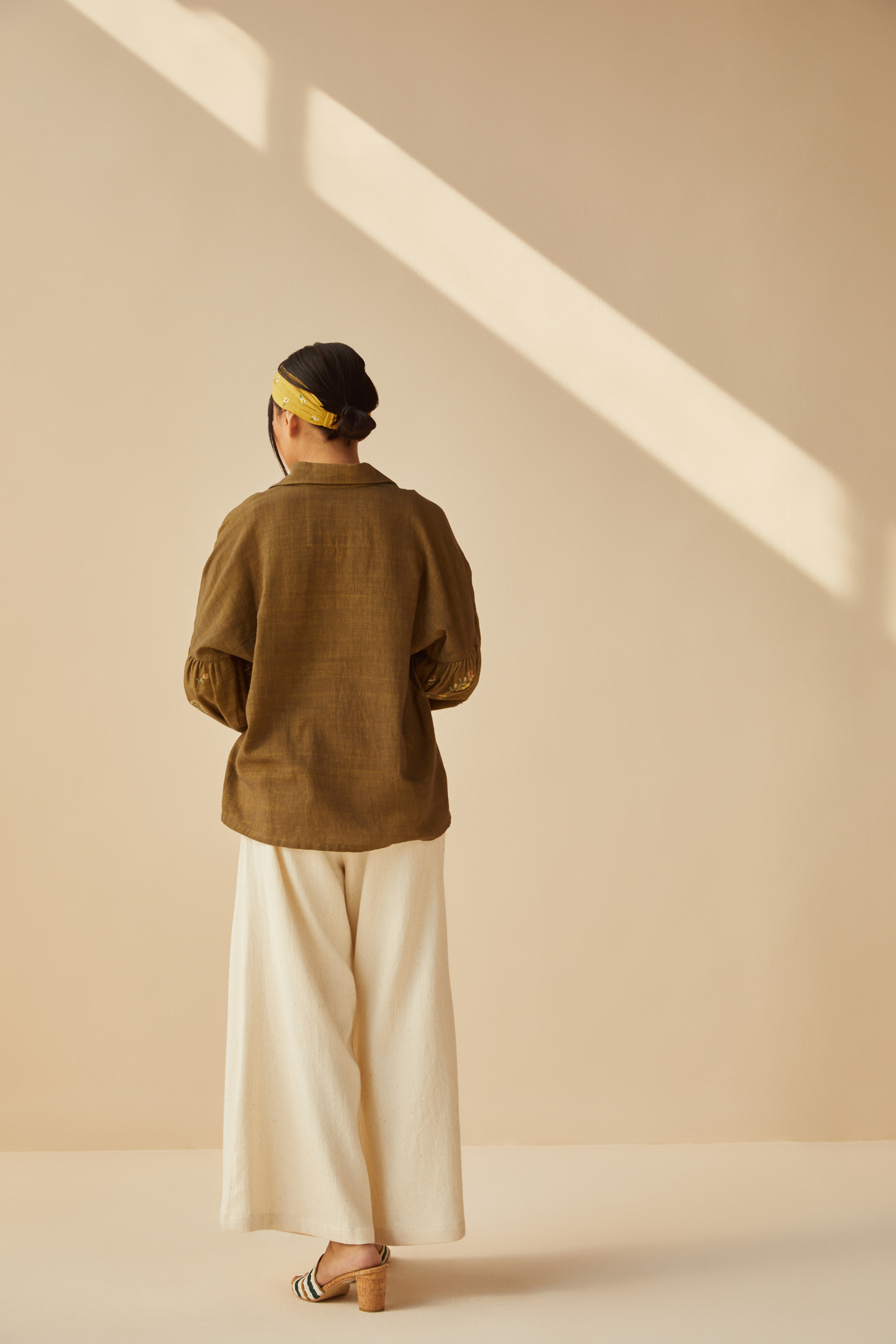 Green Garden handwoven organic cotton shirt