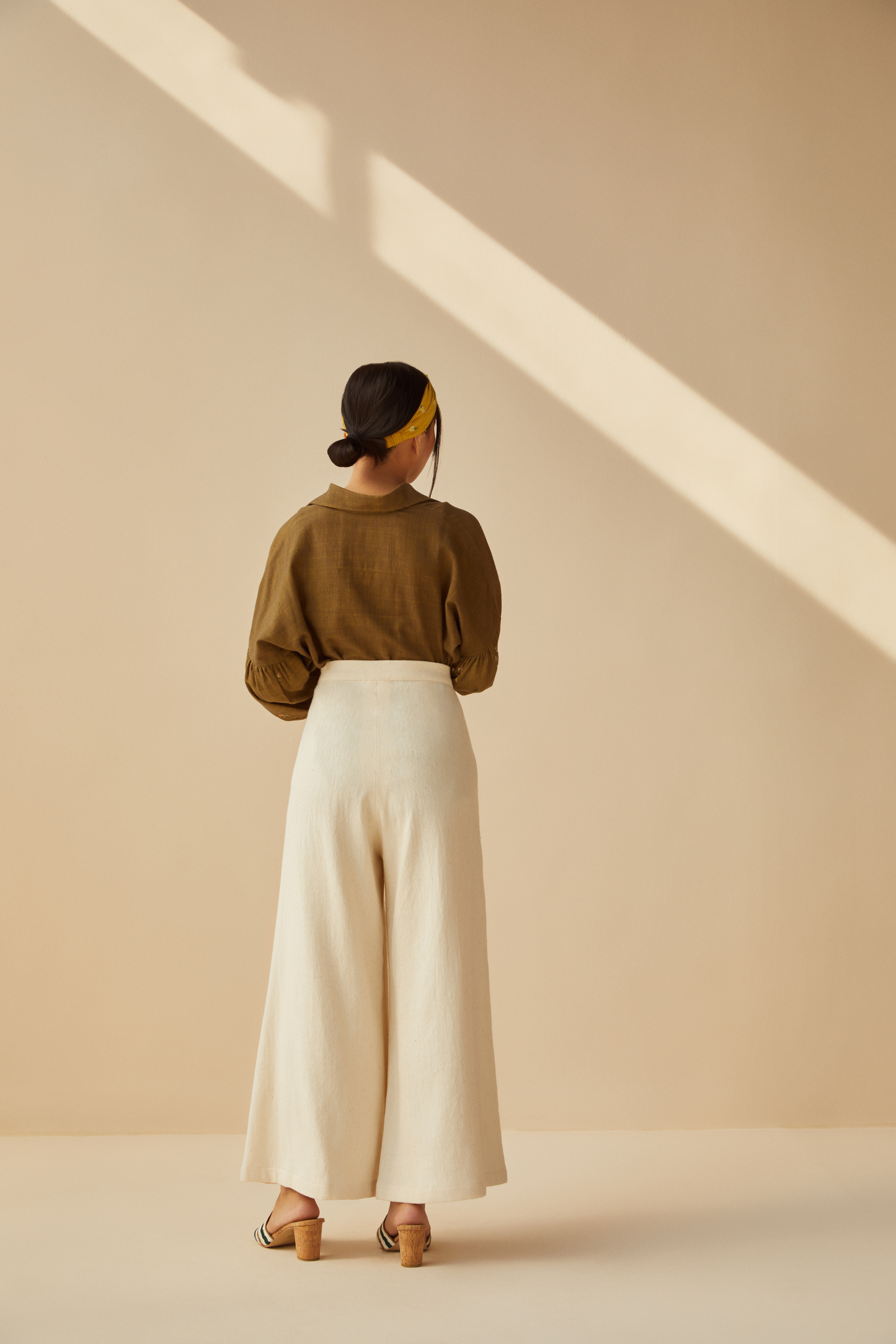 Soulful handwoven organic cotton trousers