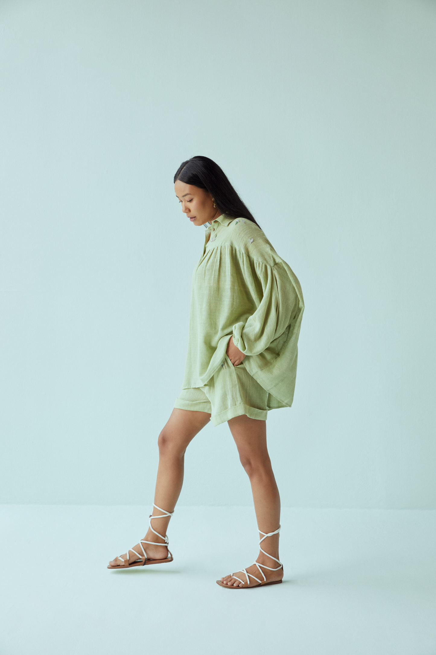 Summer Dream handwoven organic cotton shirt