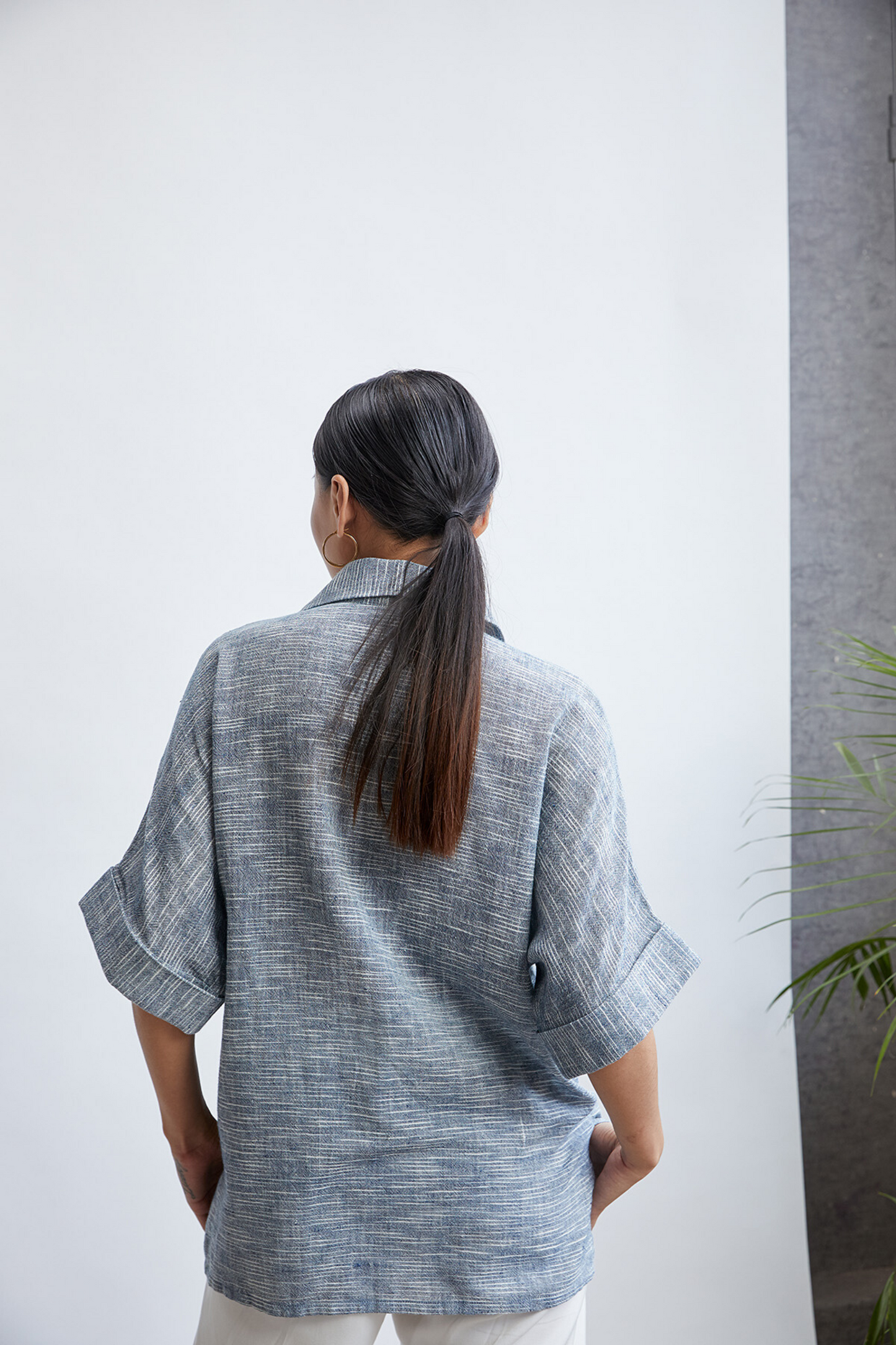 Summer Love handwoven organic cotton shirt