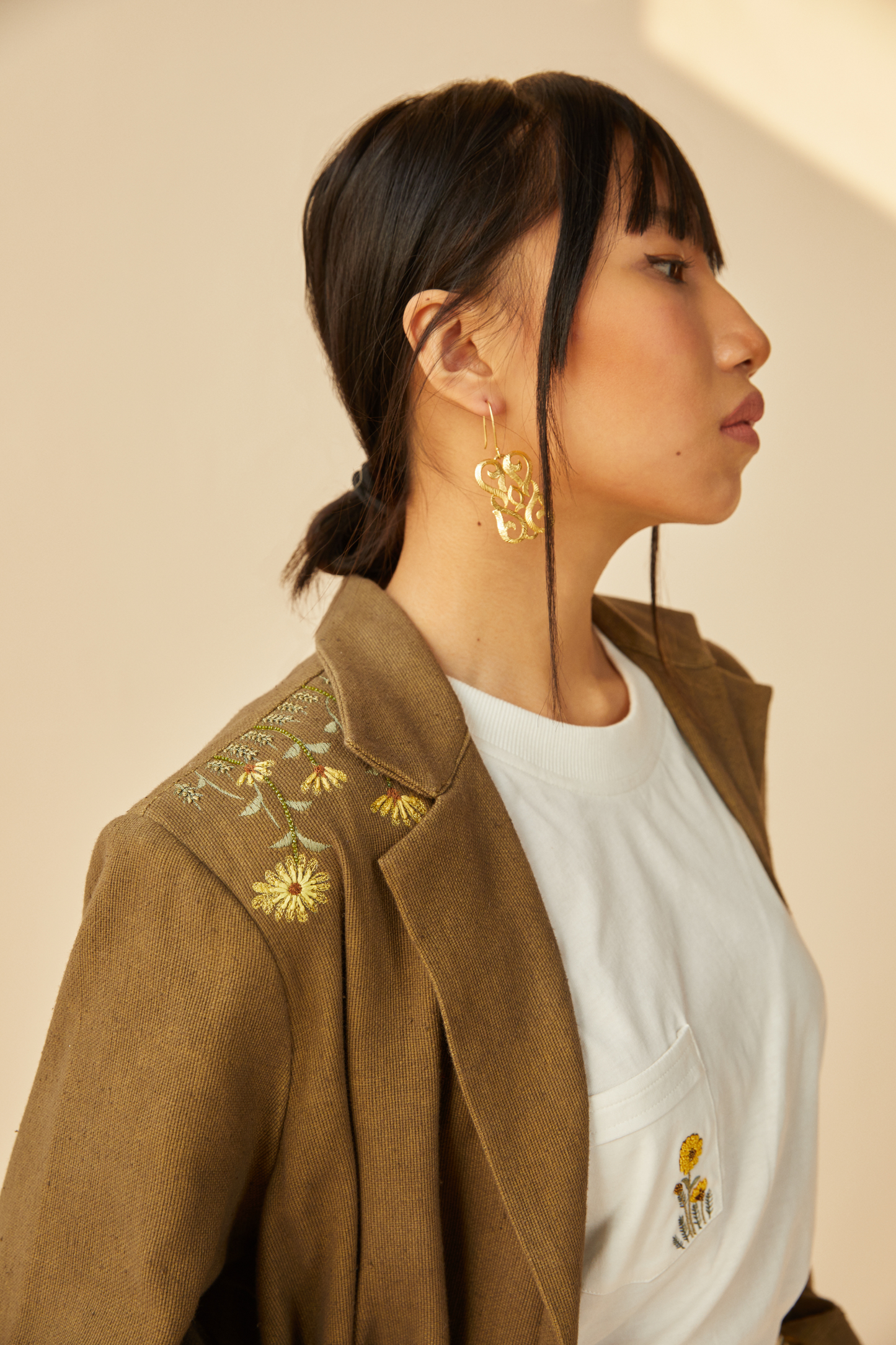Sunflower Soul handwoven organic cotton blazer