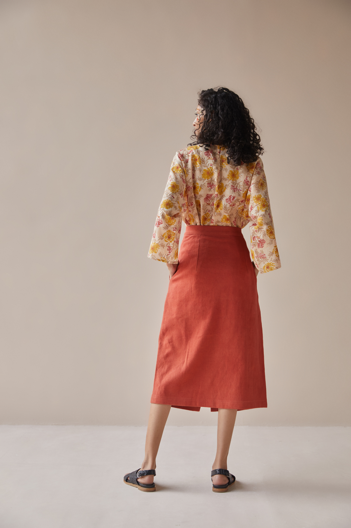 The Bloom handwoven organic cotton skirt
