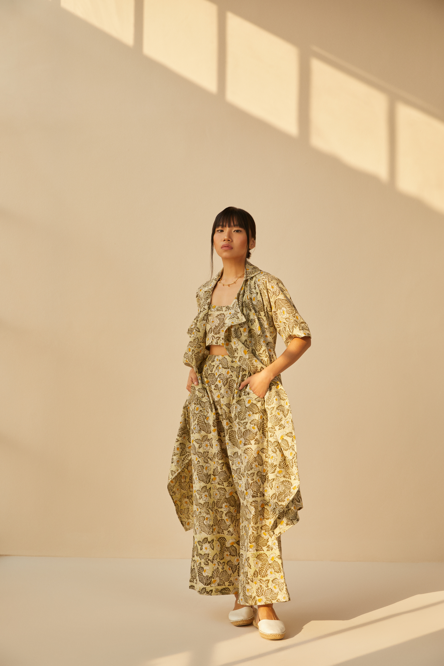 Daisy Moon handwoven organic cotton trousers