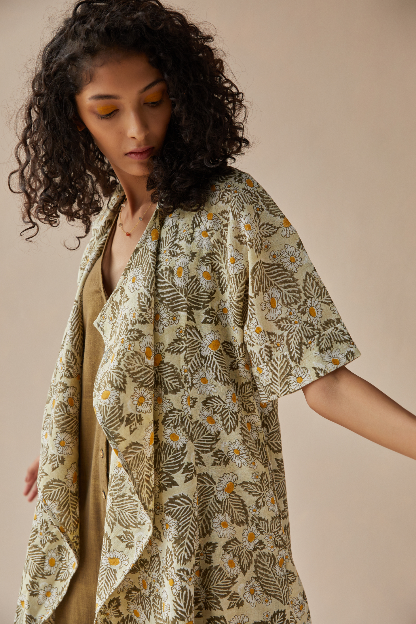 The Daisy Dream handwoven organic cotton gilet