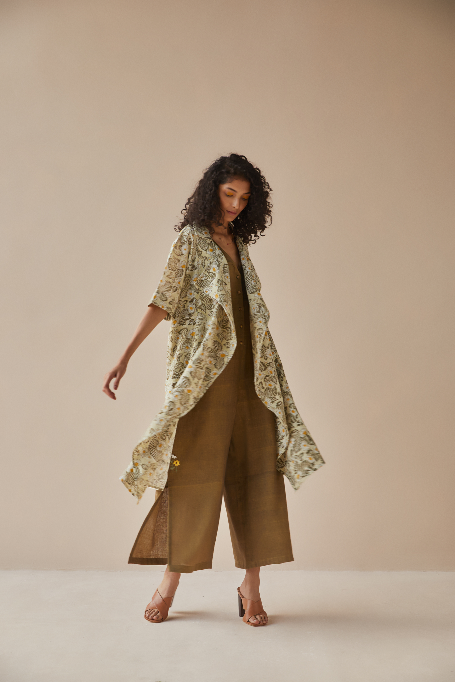 The Daisy Dream handwoven organic cotton gilet