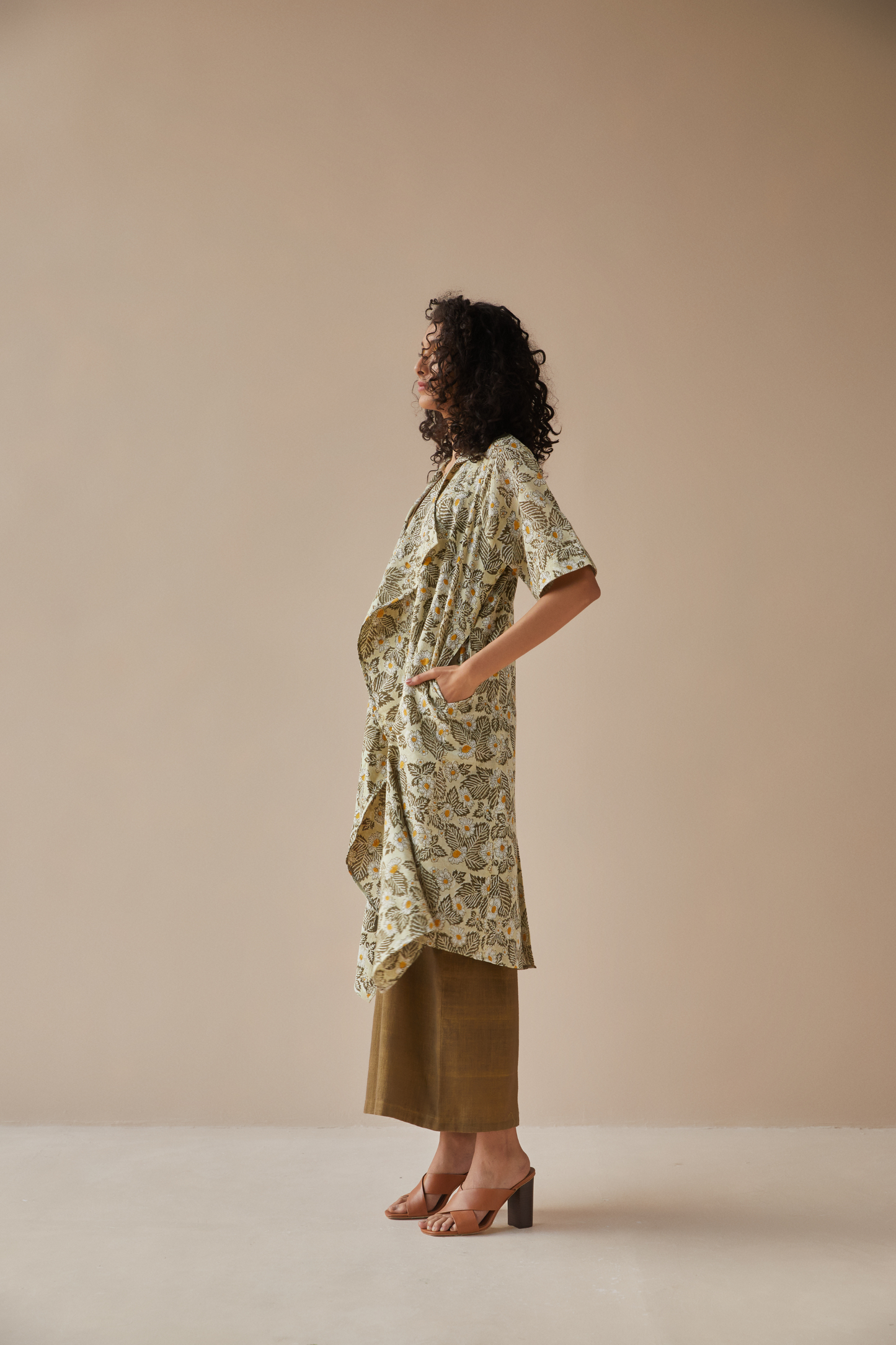 The Daisy Dream handwoven organic cotton gilet