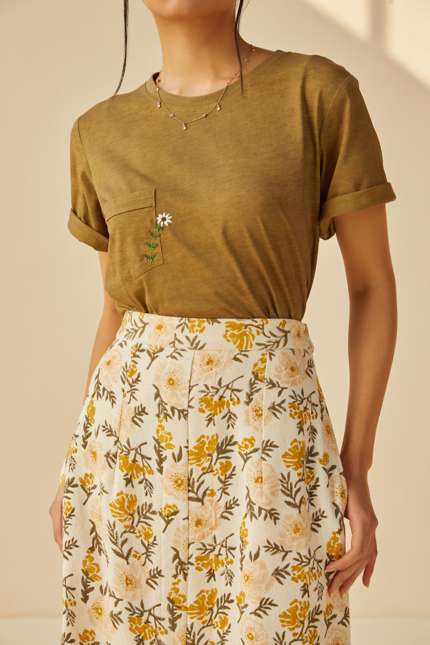 The Daisy organic cotton knit t-shirt