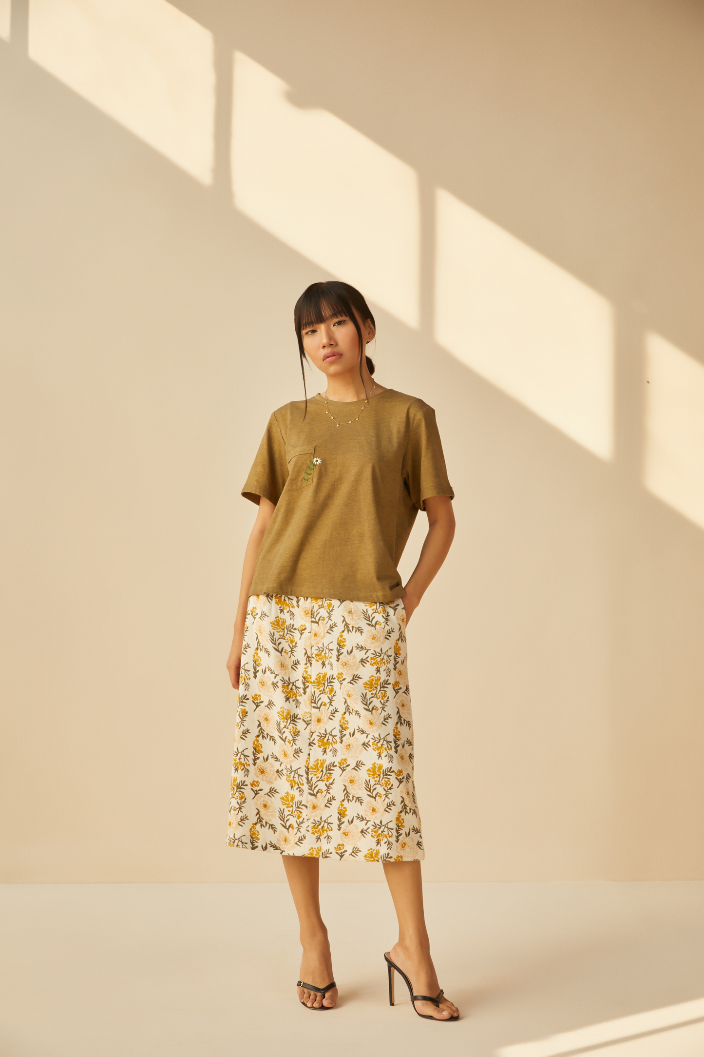The Daisy organic cotton knit t-shirt