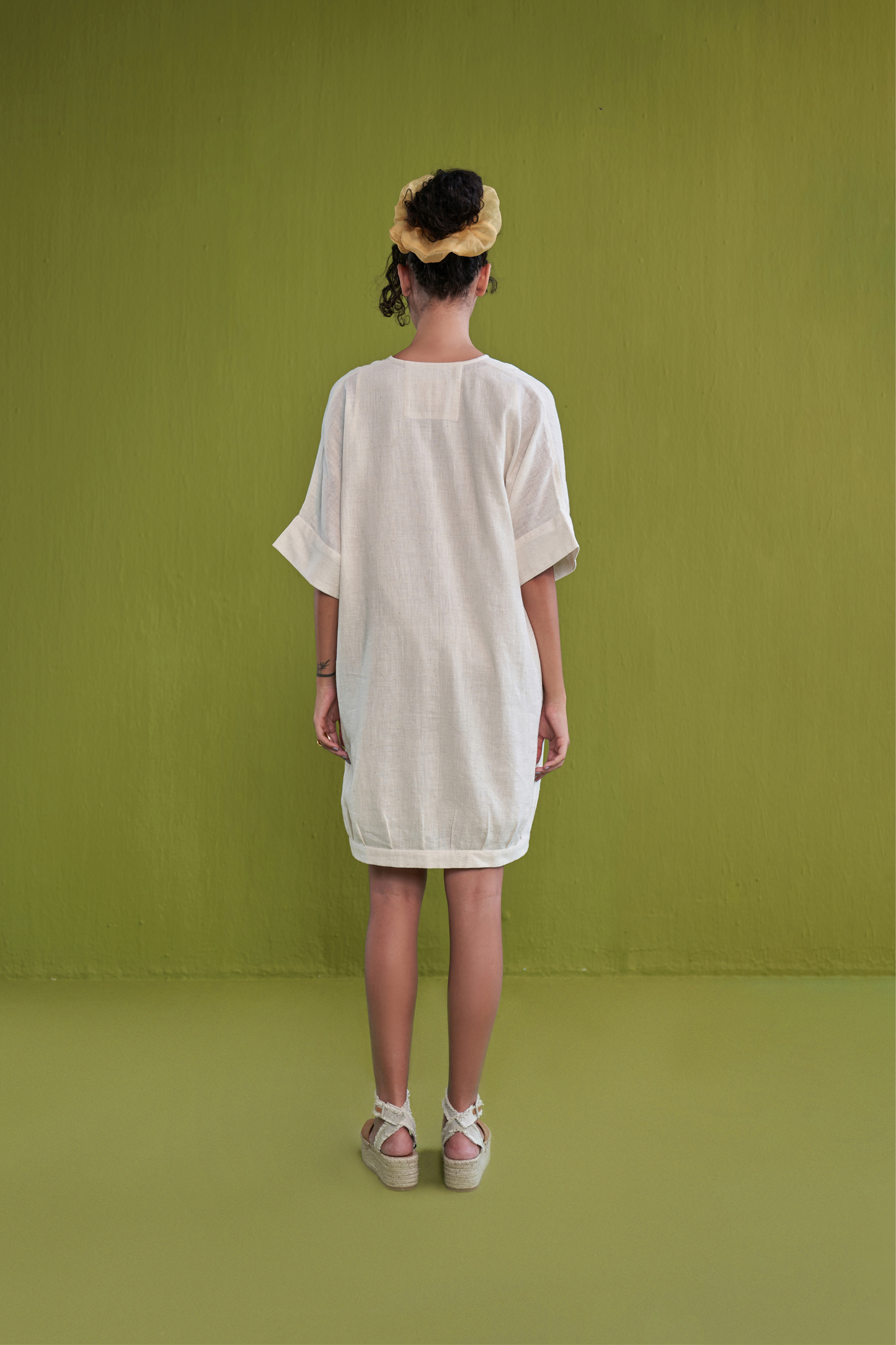 The Everyday Fern Handwoven Organic Cotton Dress