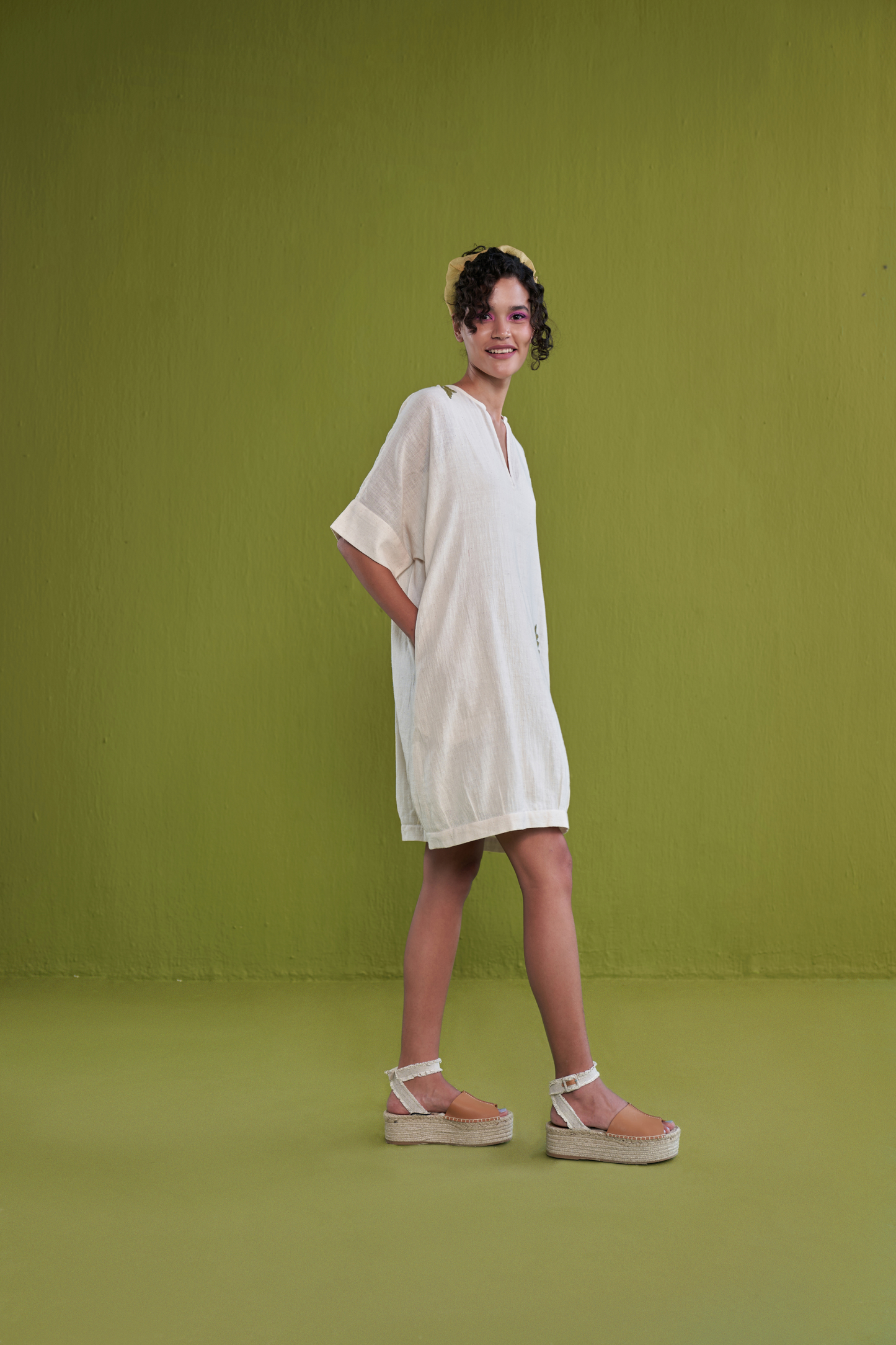The Everyday Fern Handwoven Organic Cotton Dress