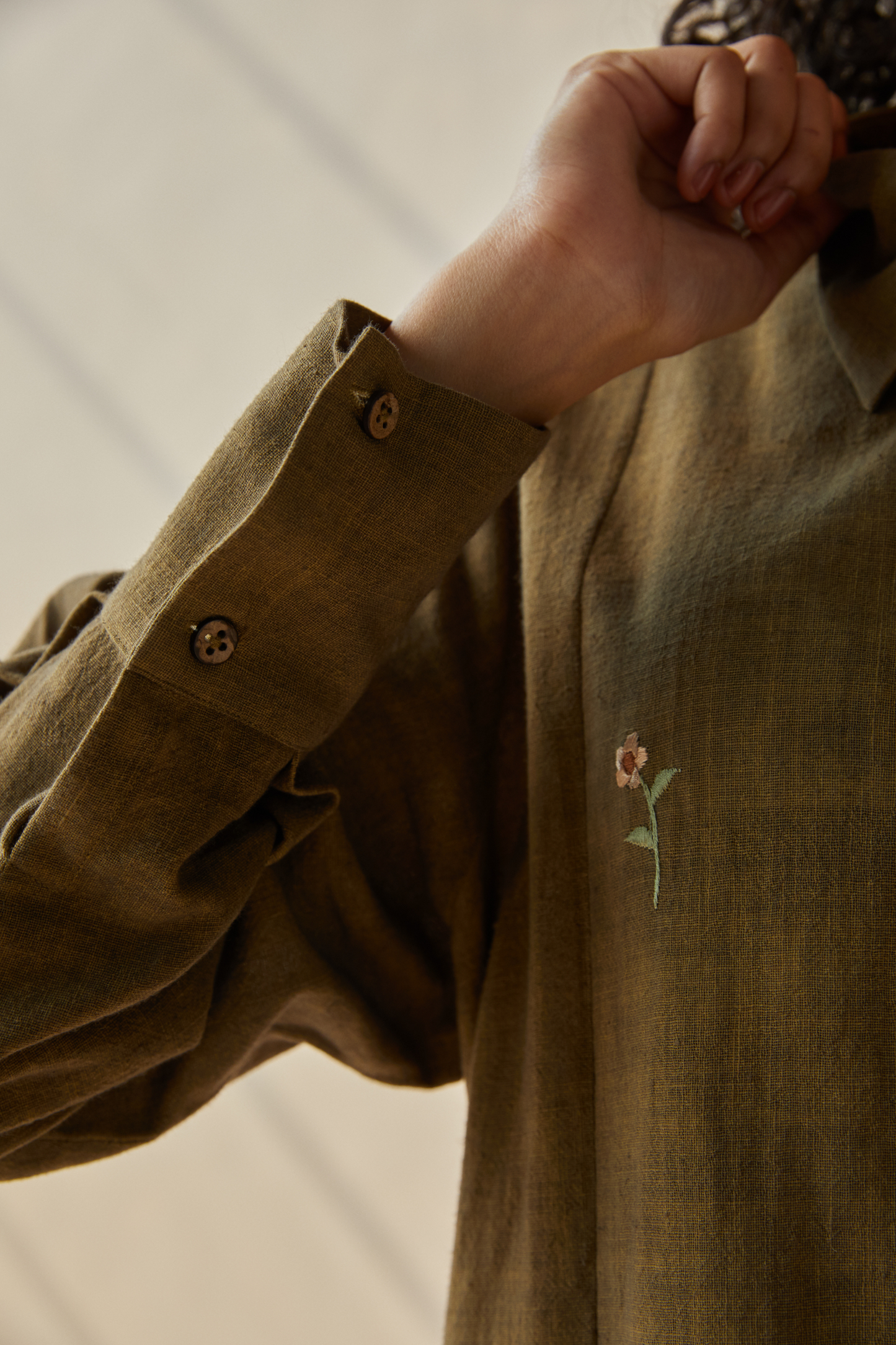 The Hills handwoven organic cotton shirt