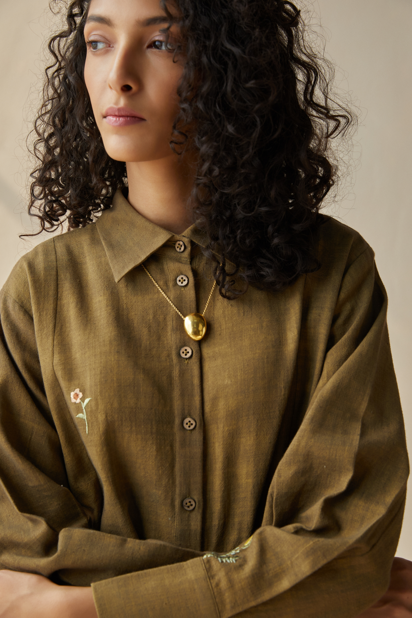 The Hills handwoven organic cotton shirt