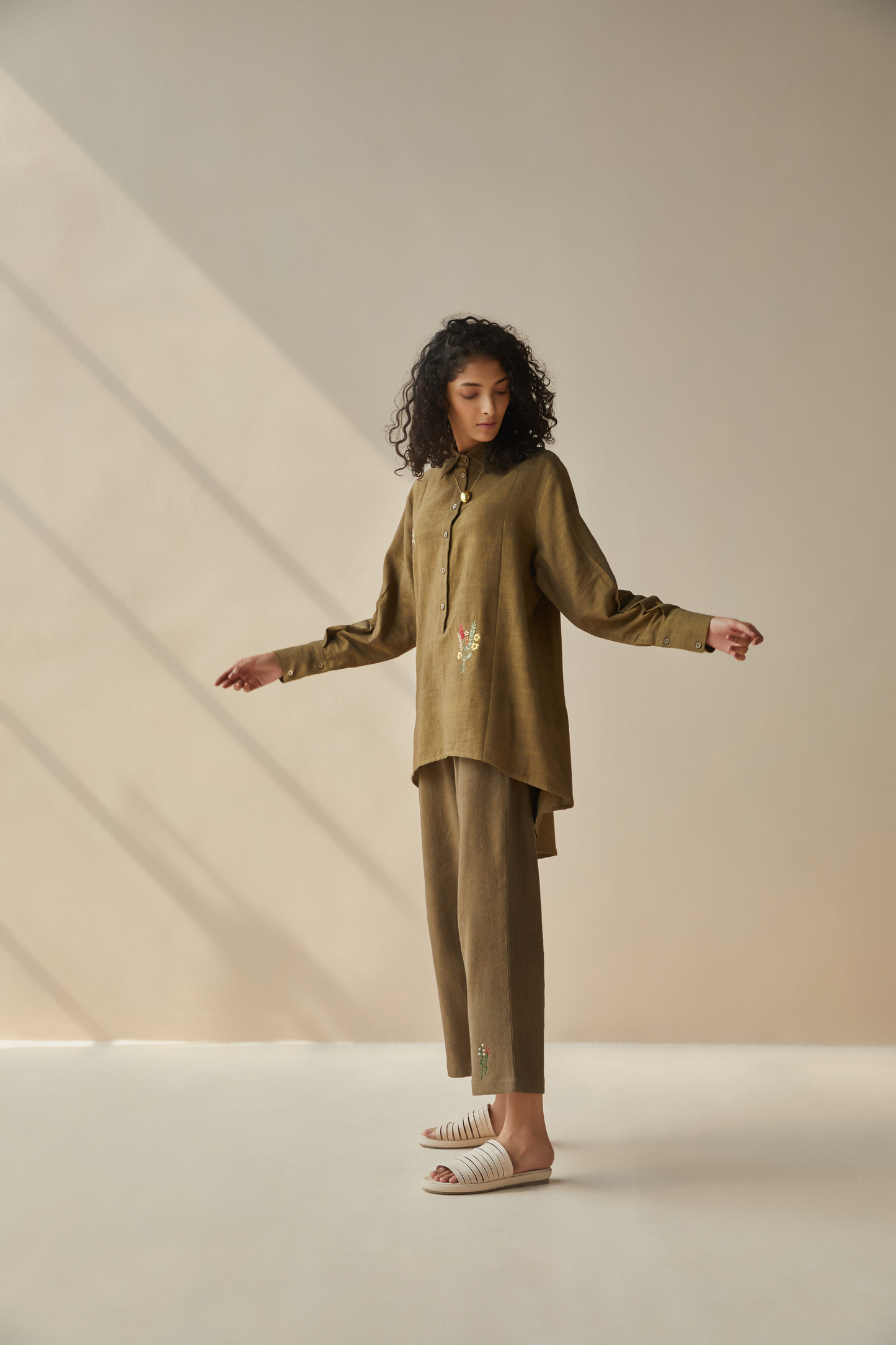 The Hills handwoven organic cotton shirt