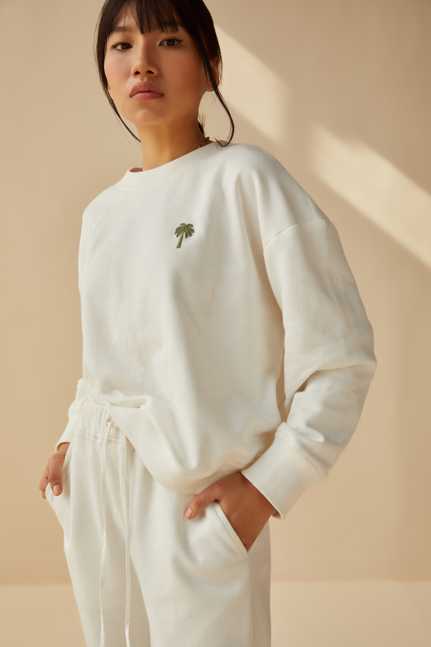 The Palmy organic cotton terry jumper