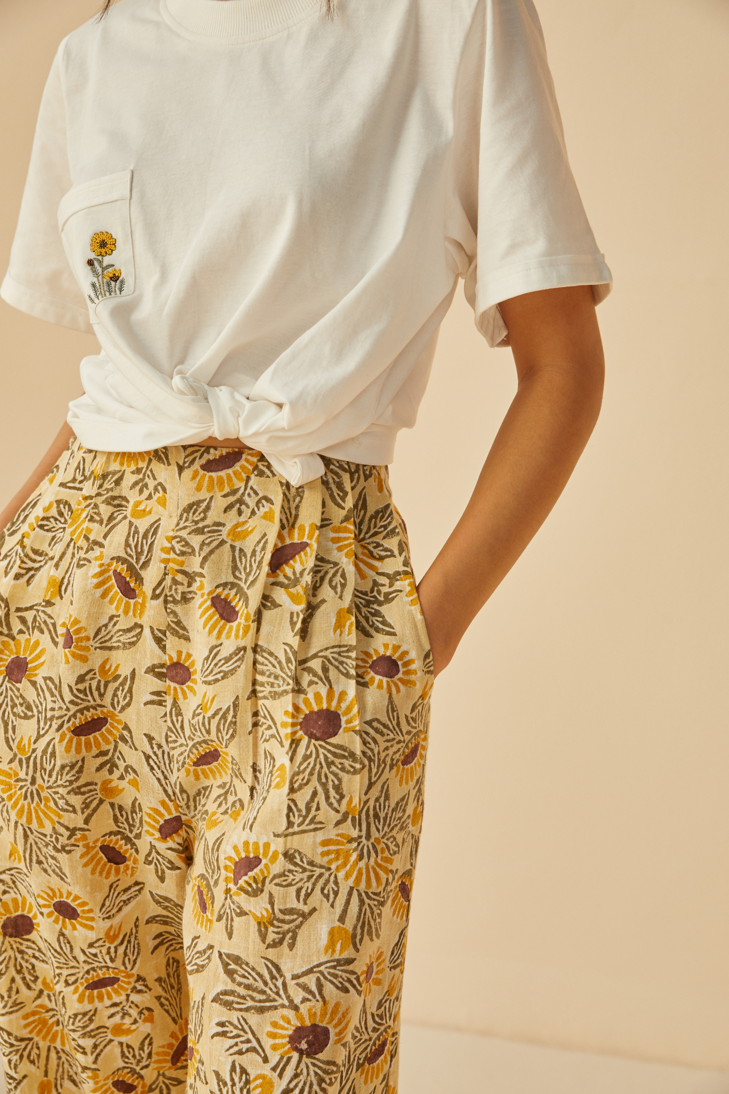 The Sunflower organic cotton knit t-shirt