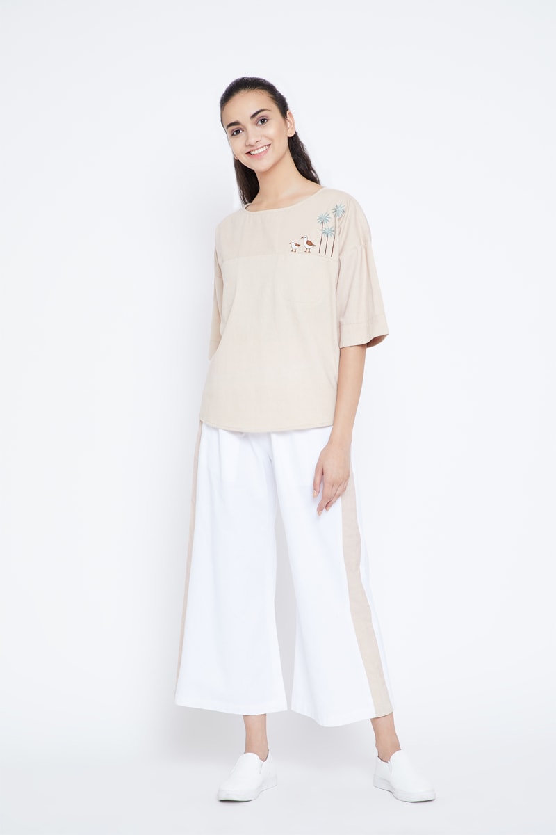 Happy as a Seagull organic cotton top