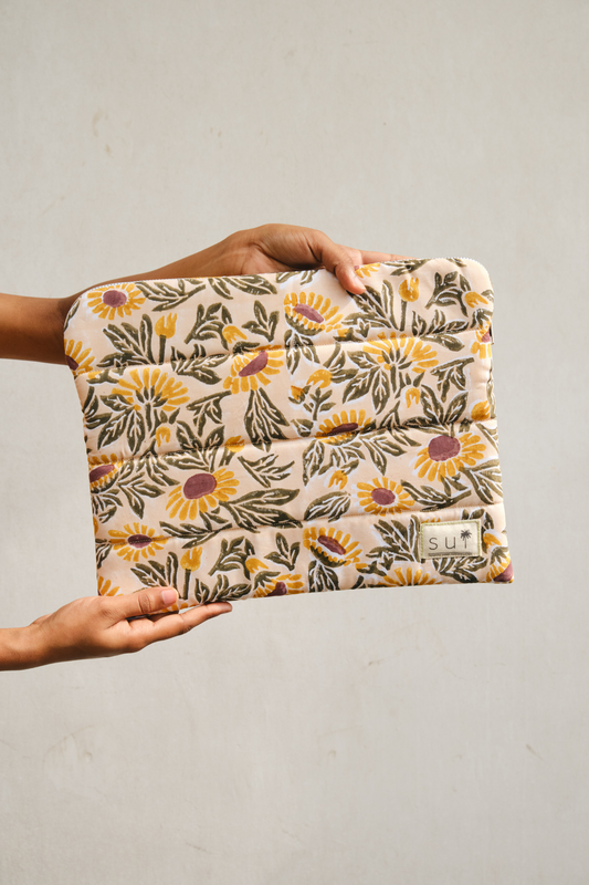 The Sunflower Upcycled Laptop Bag