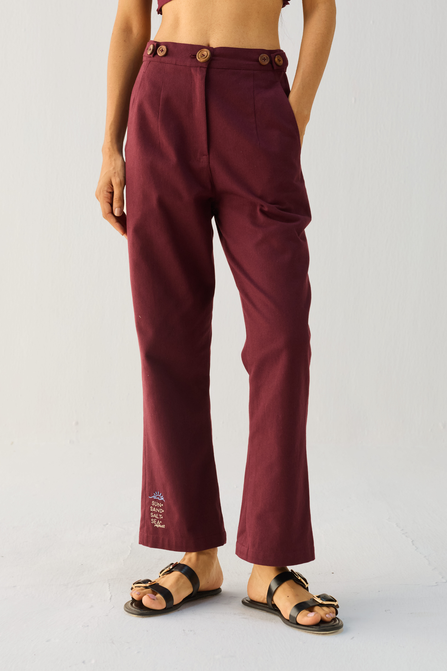 By The Sea Organic Cotton Trousers