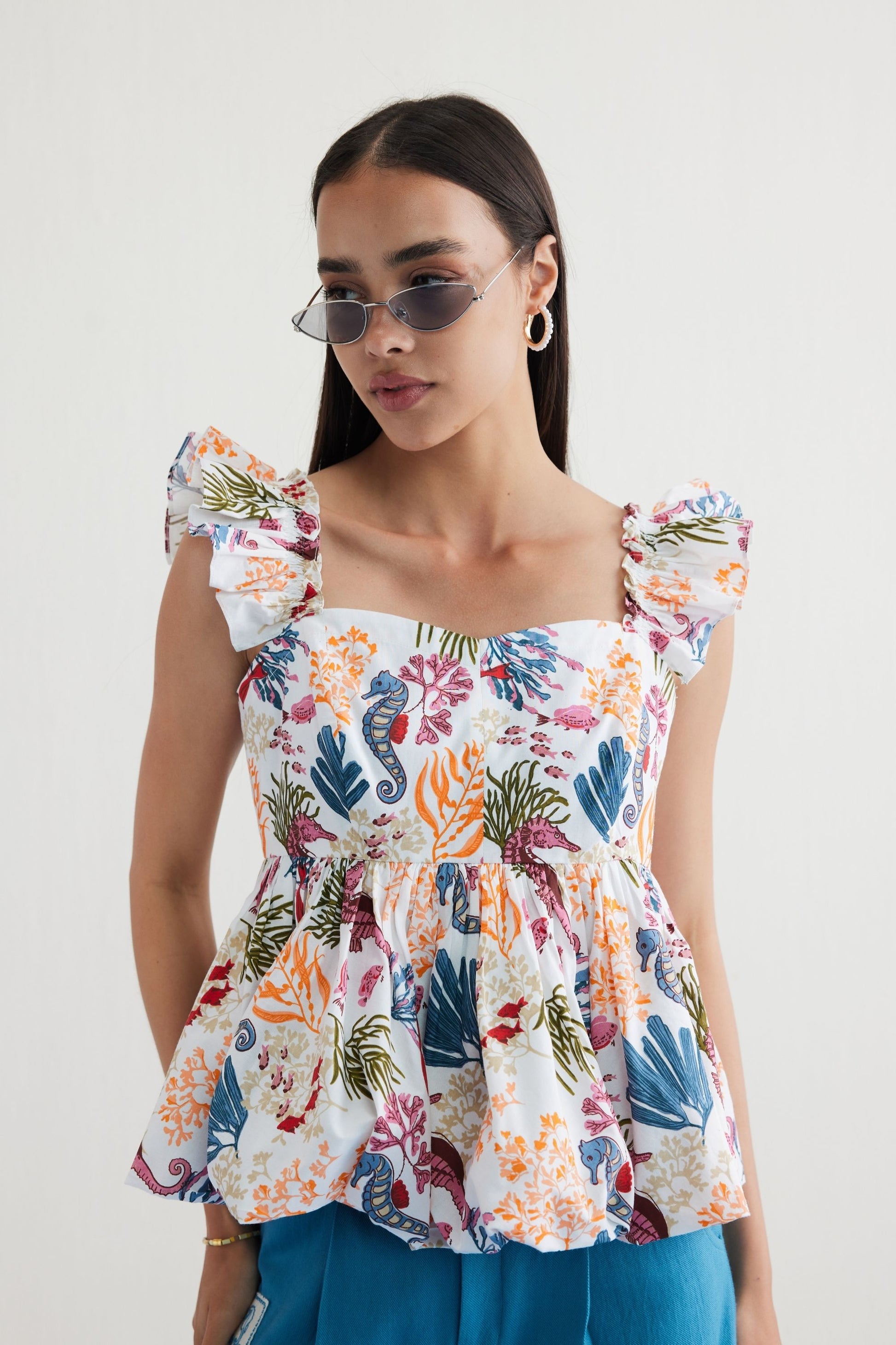 Coral Life Organic Cotton Blouse