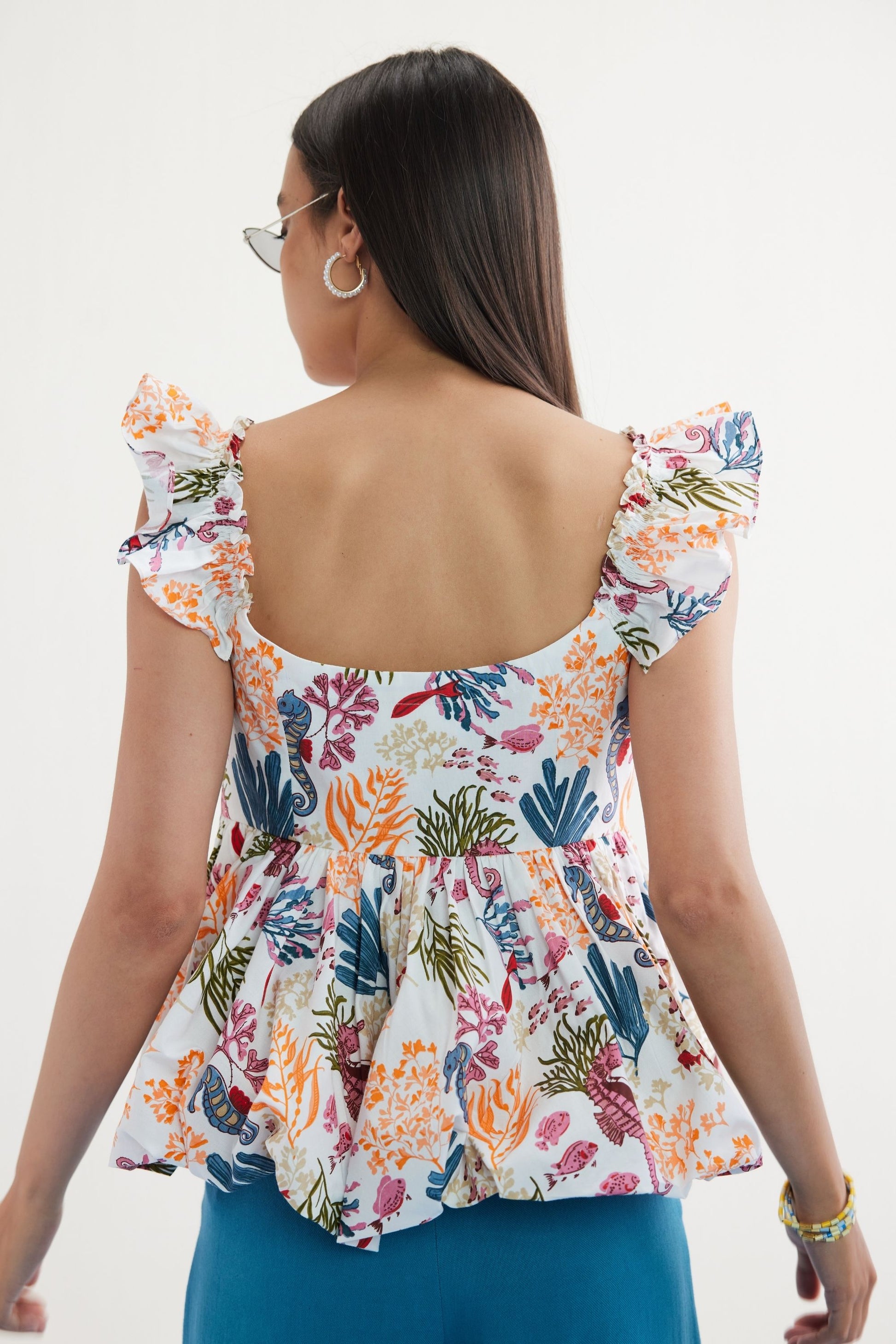 Coral Life Organic Cotton Blouse