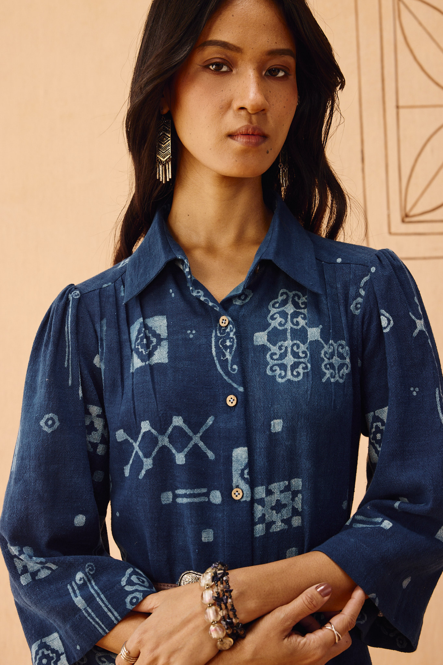 Everyday Heirloom Handspun Handwoven Organic Cotton Maxi Dress