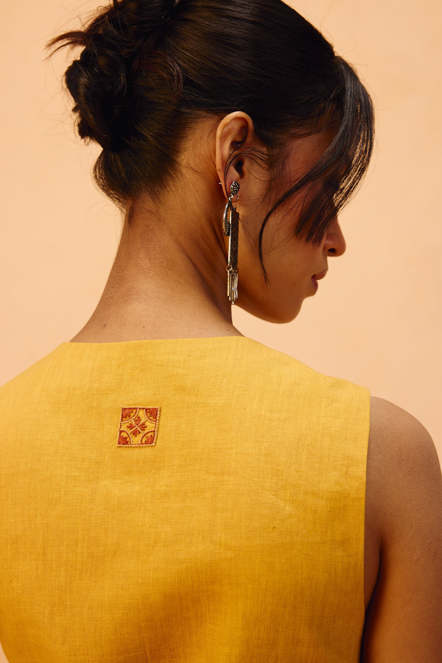 Golden Daydream Linen Waistcoat