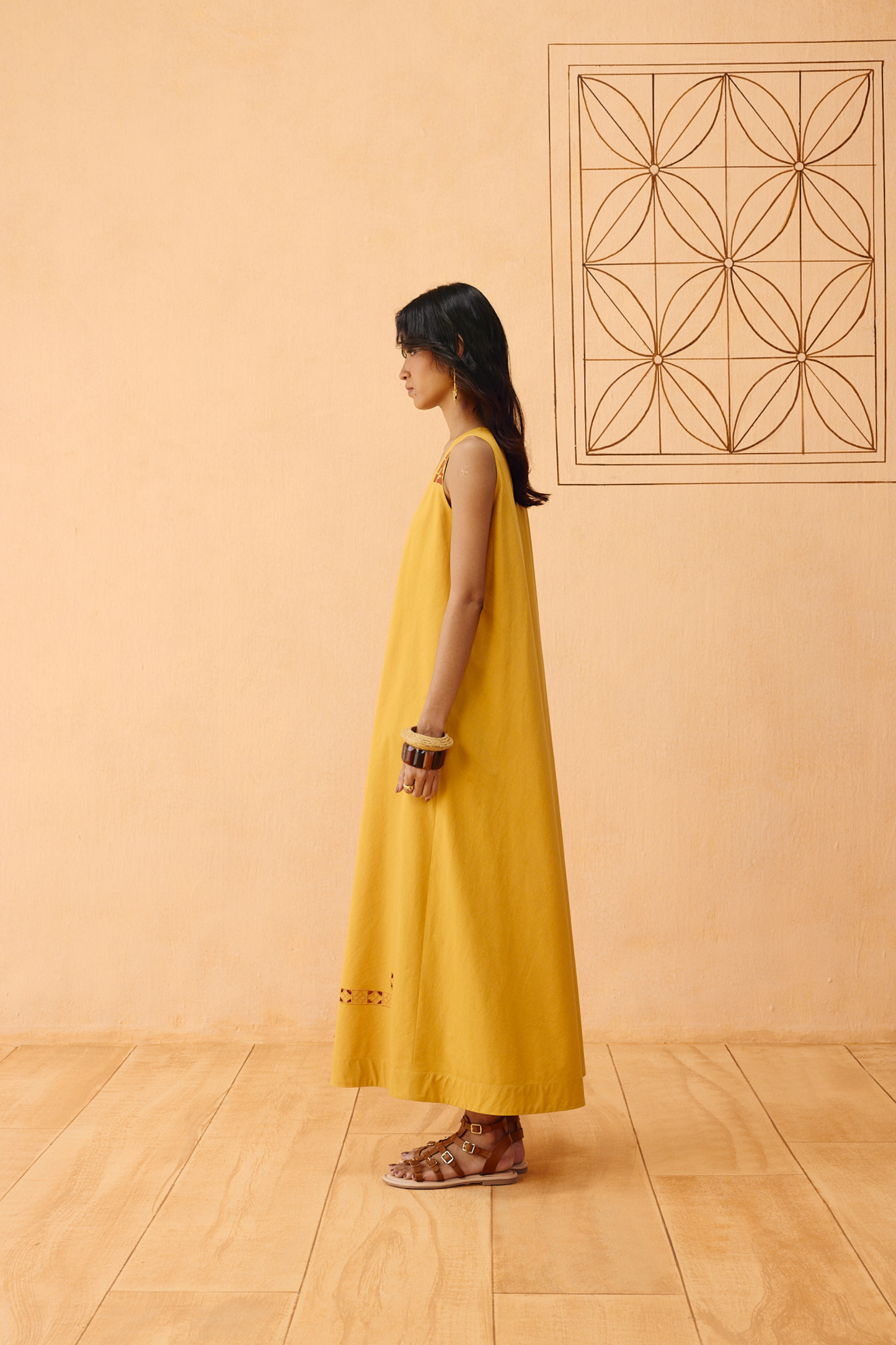 Golden Ghar Organic Cotton Maxi Dress