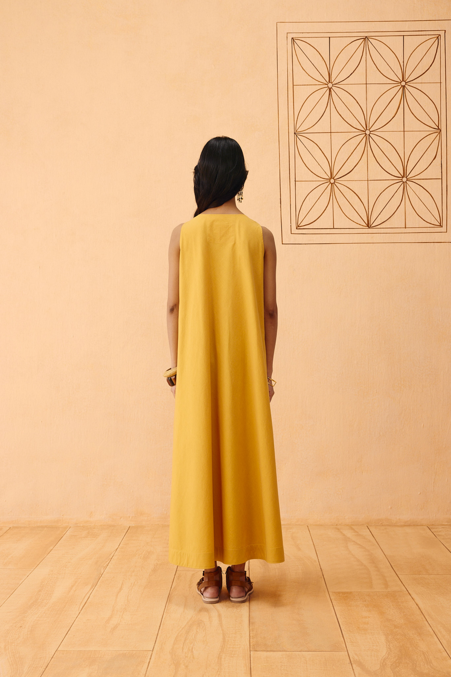 Golden Ghar Organic Cotton Maxi Dress