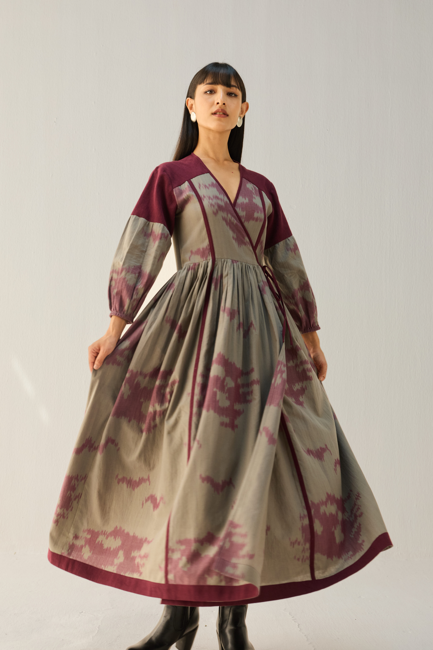 Horizon Handwoven Ikkat Maxi Dress