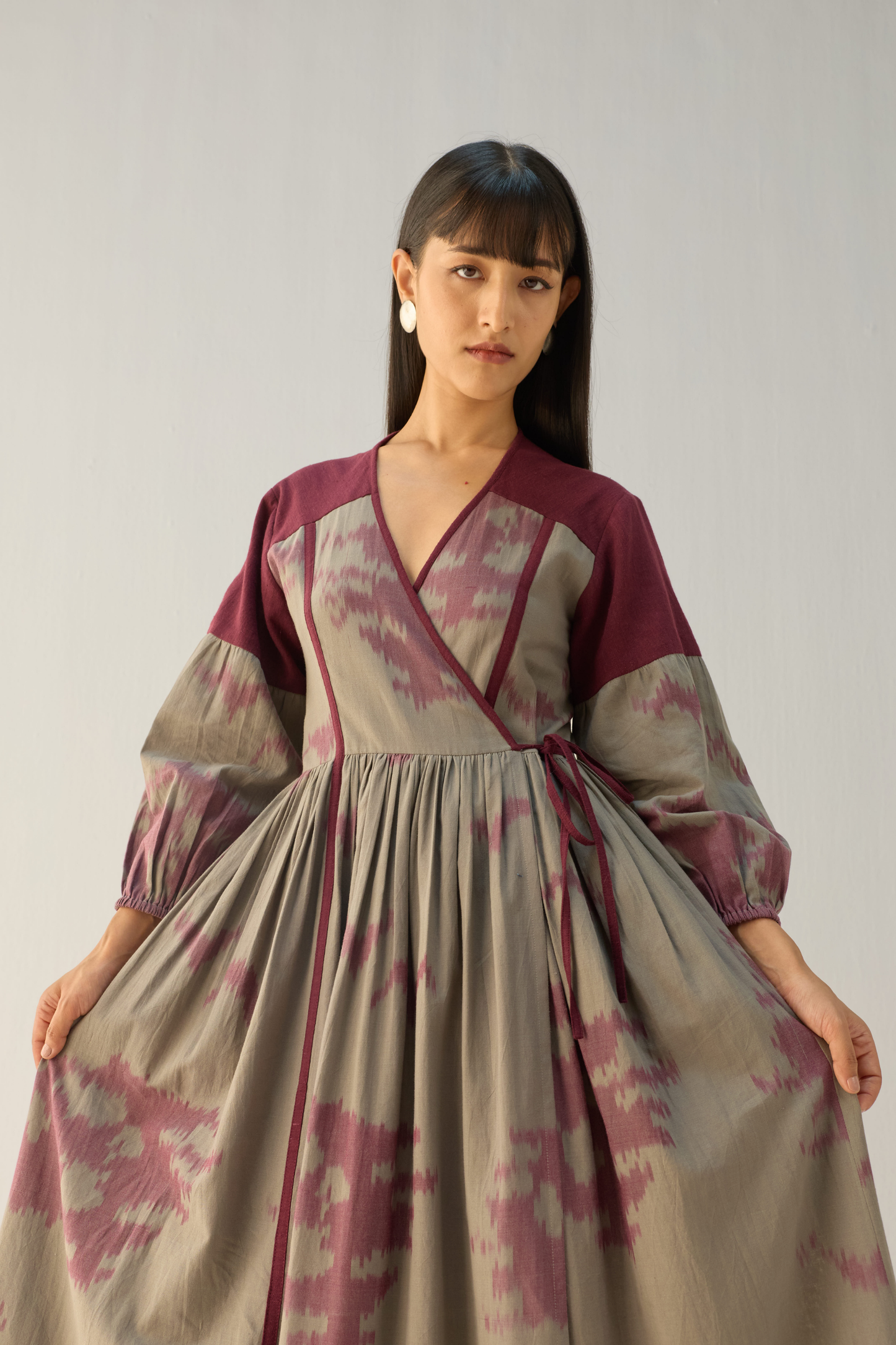 Horizon Handwoven Ikkat Maxi Dress