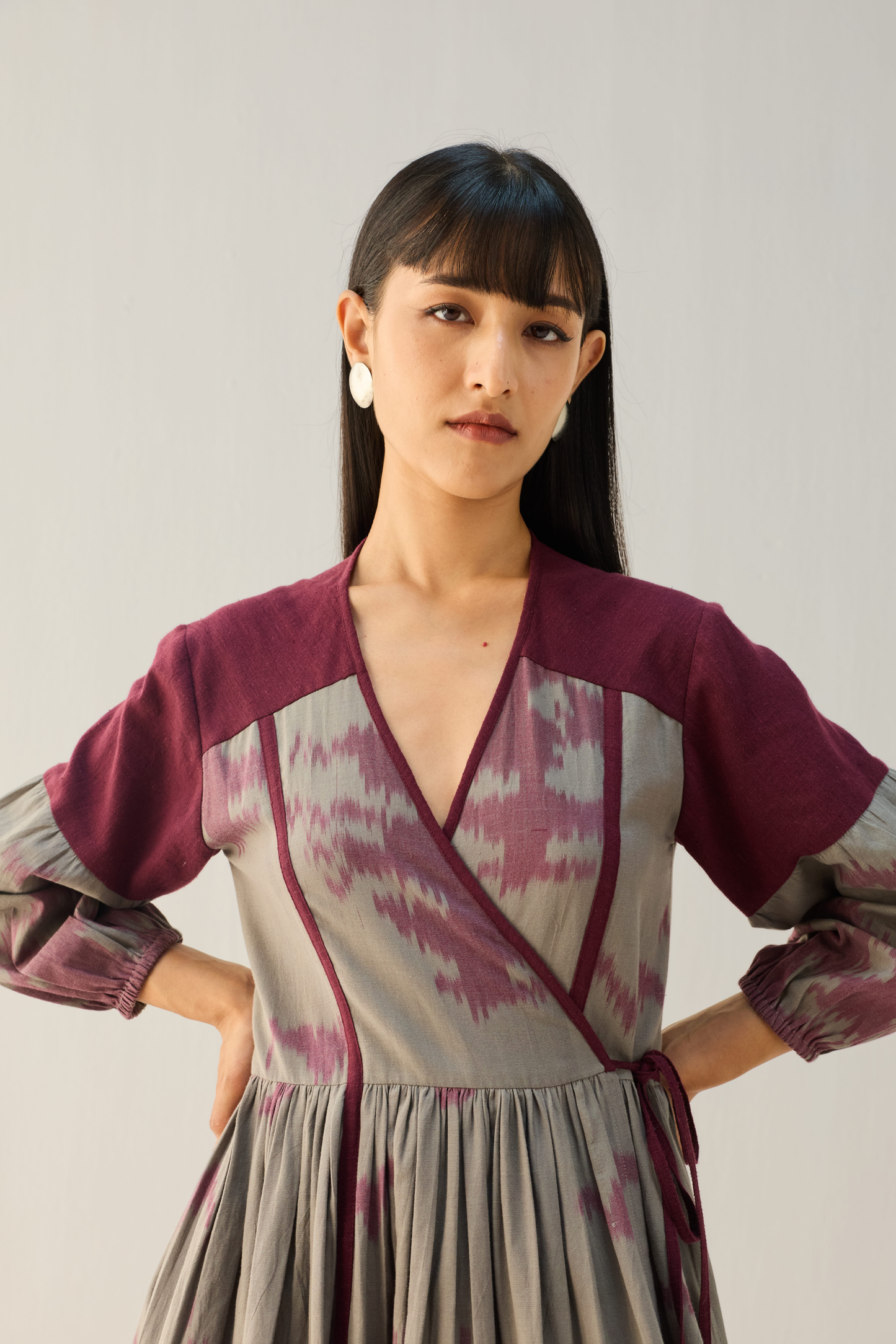 Horizon Handwoven Ikkat Maxi Dress